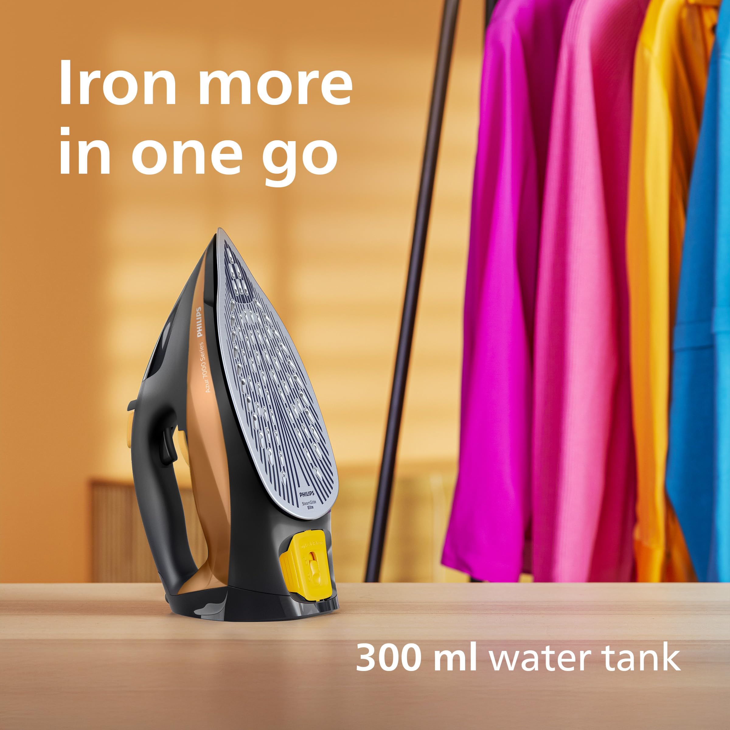 Philips Azur 7000 Series Steam Iron - 2800W Power | 50 g/min Continuous Steam | 250g Steam Boost 6