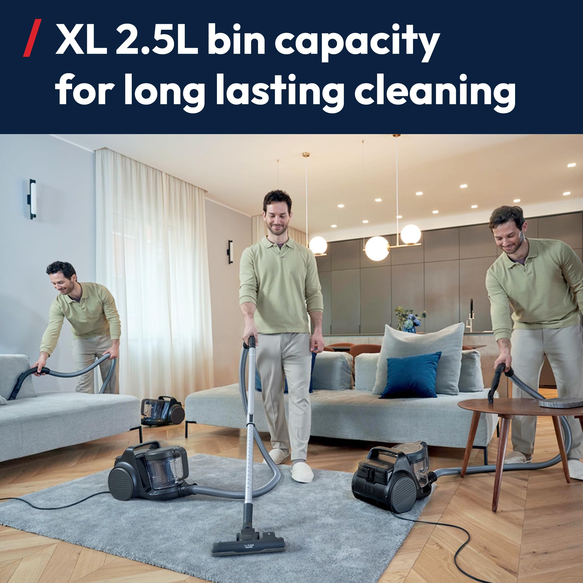Hoover HP2 Powerful Cylinder Vacuum Cleaner - Bagless, Lightweight, 2.5L Capacity 5