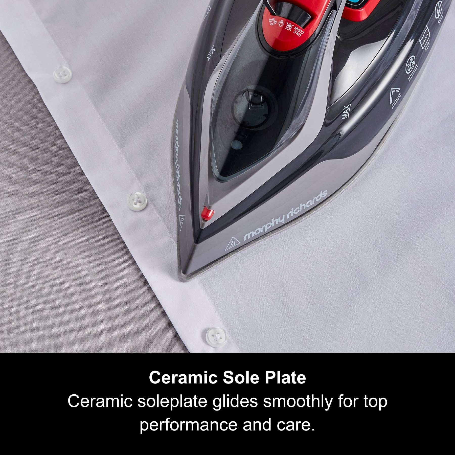 Morphy Richards Powersteam Elite LED Steam Iron - 3000W Power | 35g/min Steam | Ceramic Soleplate 4