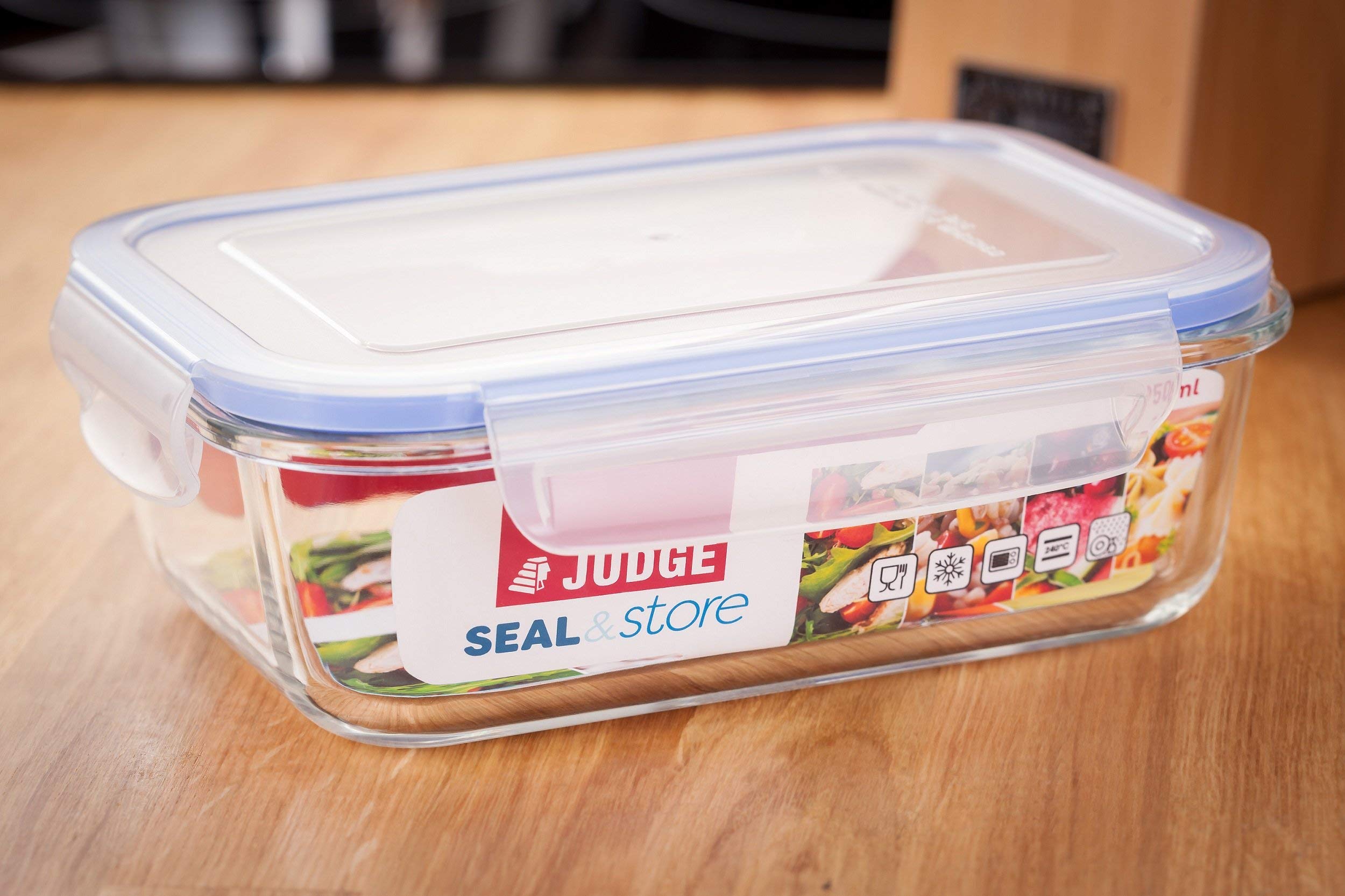 Judge Seal & Store Glass Container - 350ml Capacity | Fridge, Freezer, Oven Safe 5