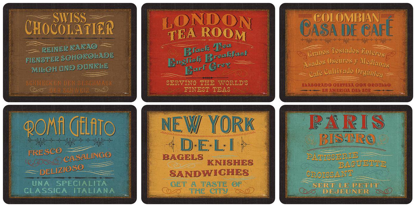 Pimpernel Lunchtime Placemats - Set of 6 | Wood & Cork | 30.5 x 23cm 1