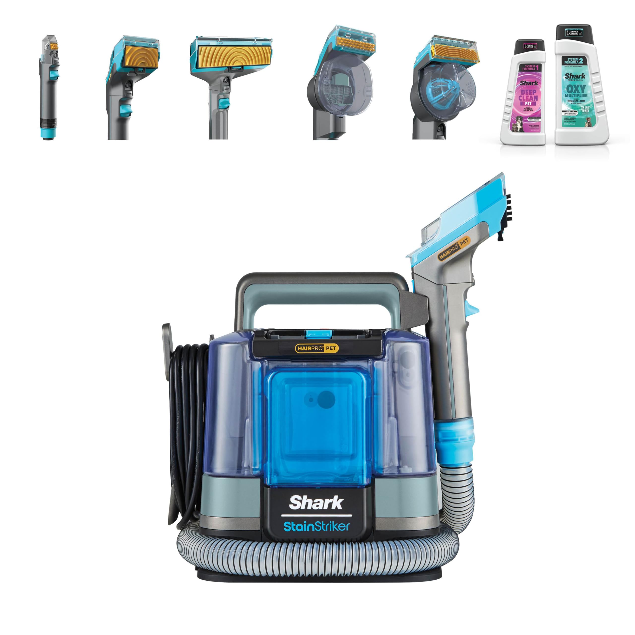 Shark StainStriker HairPro Pet Spot Cleaner - Portable Carpet & Upholstery Cleaner | Grey | 3.5kg 1
