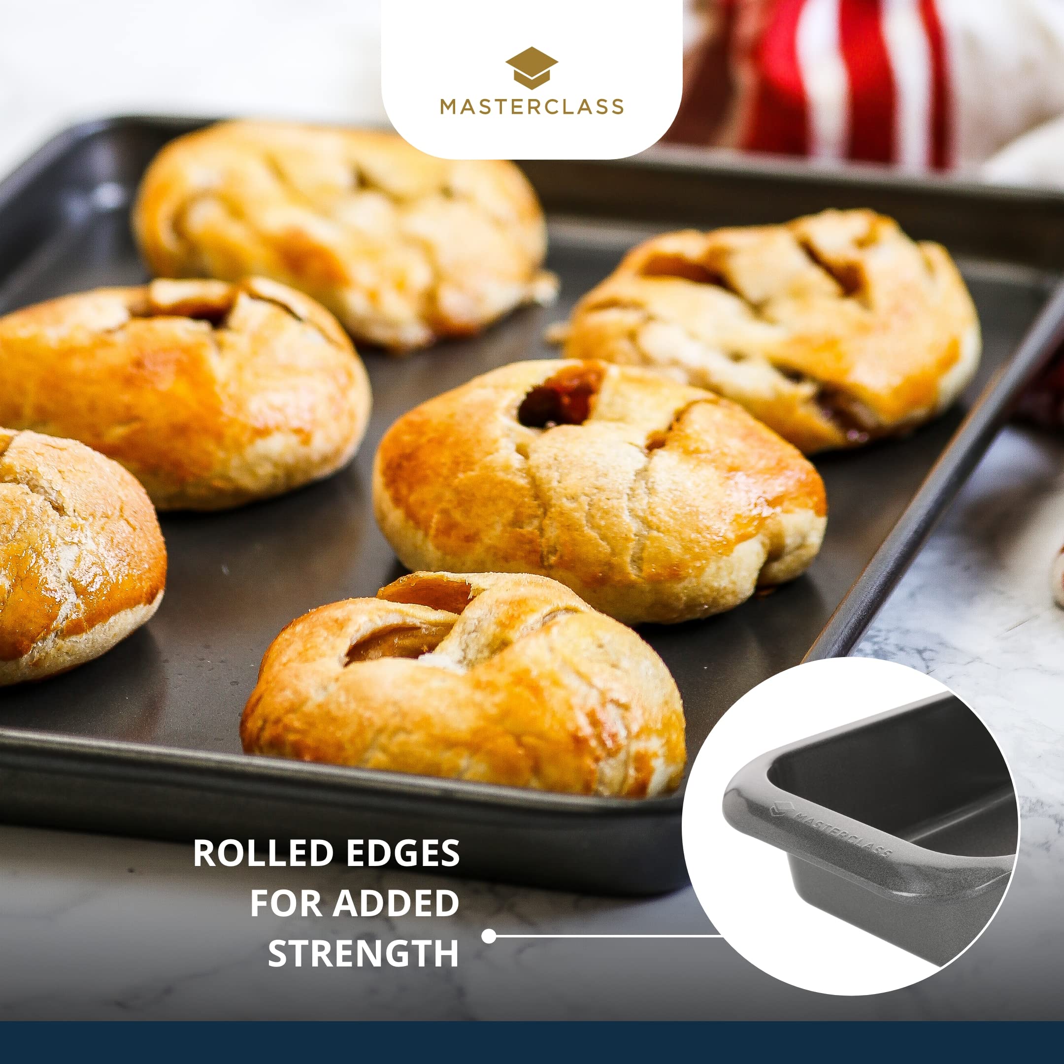 MasterClass Non-Stick Loaf Tin - Carbon Steel, 23x13cm, 2lb Capacity | Oven Safe to 220°C 6