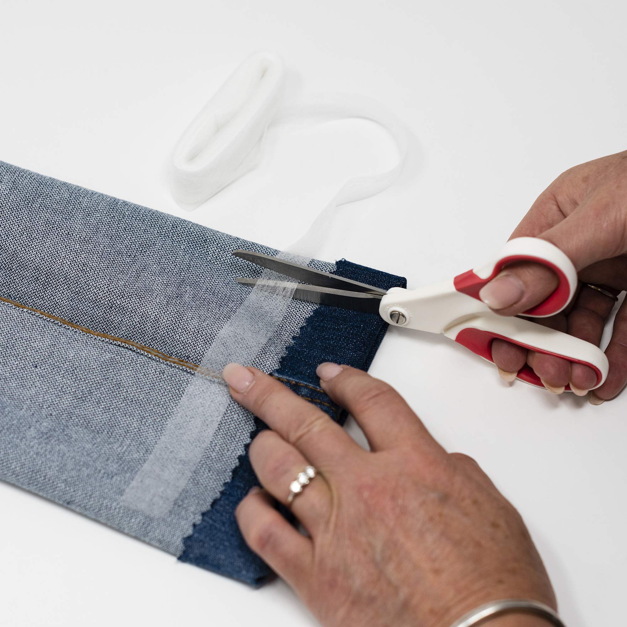 KORBOND Hemming Web - Iron On Hem Tape for Fabric Bonding | 10m x 2cm | White 6