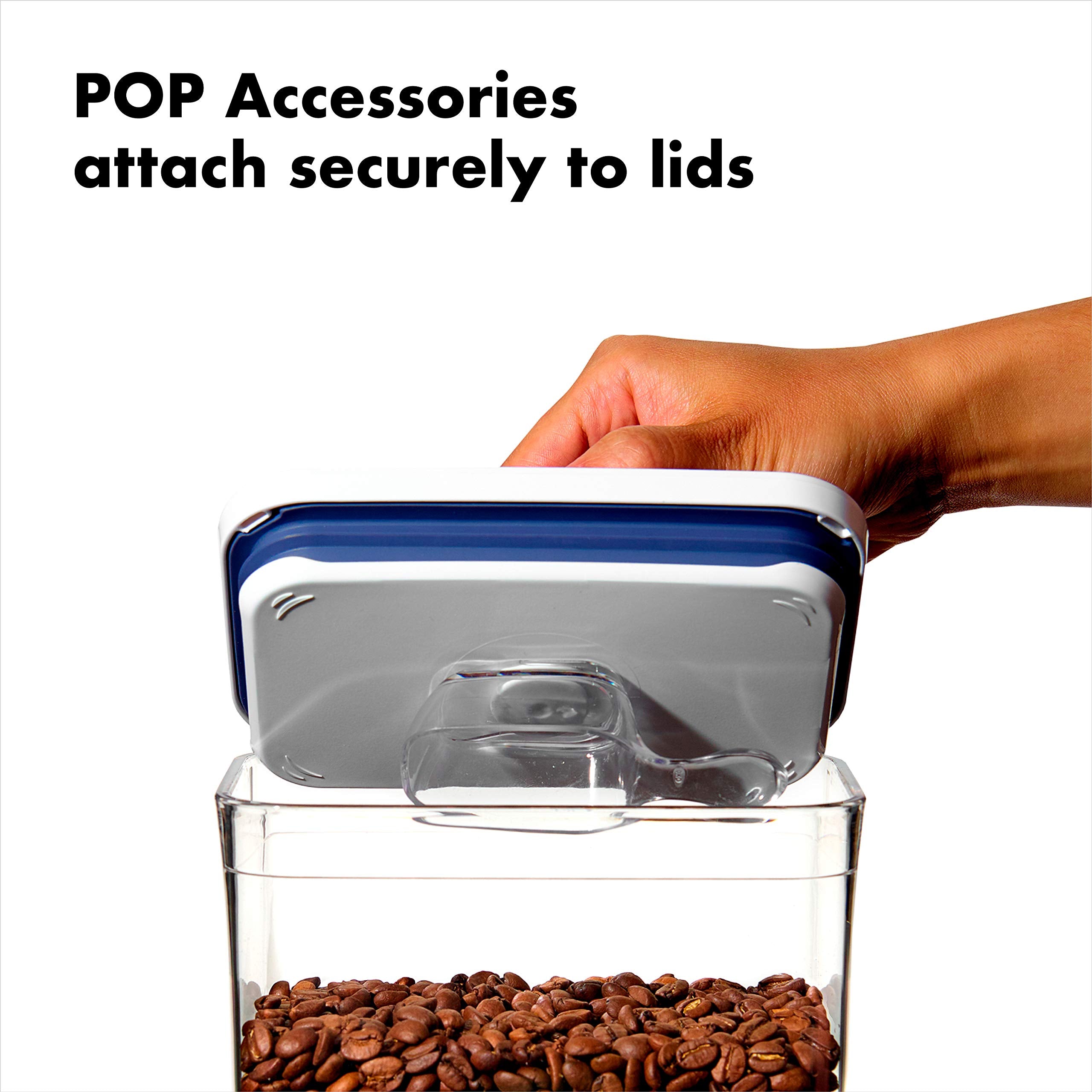 OXO Good Grips 4-Piece Mini POP Container Set - Airtight Food Storage for Spices | Stackable Plastic 8