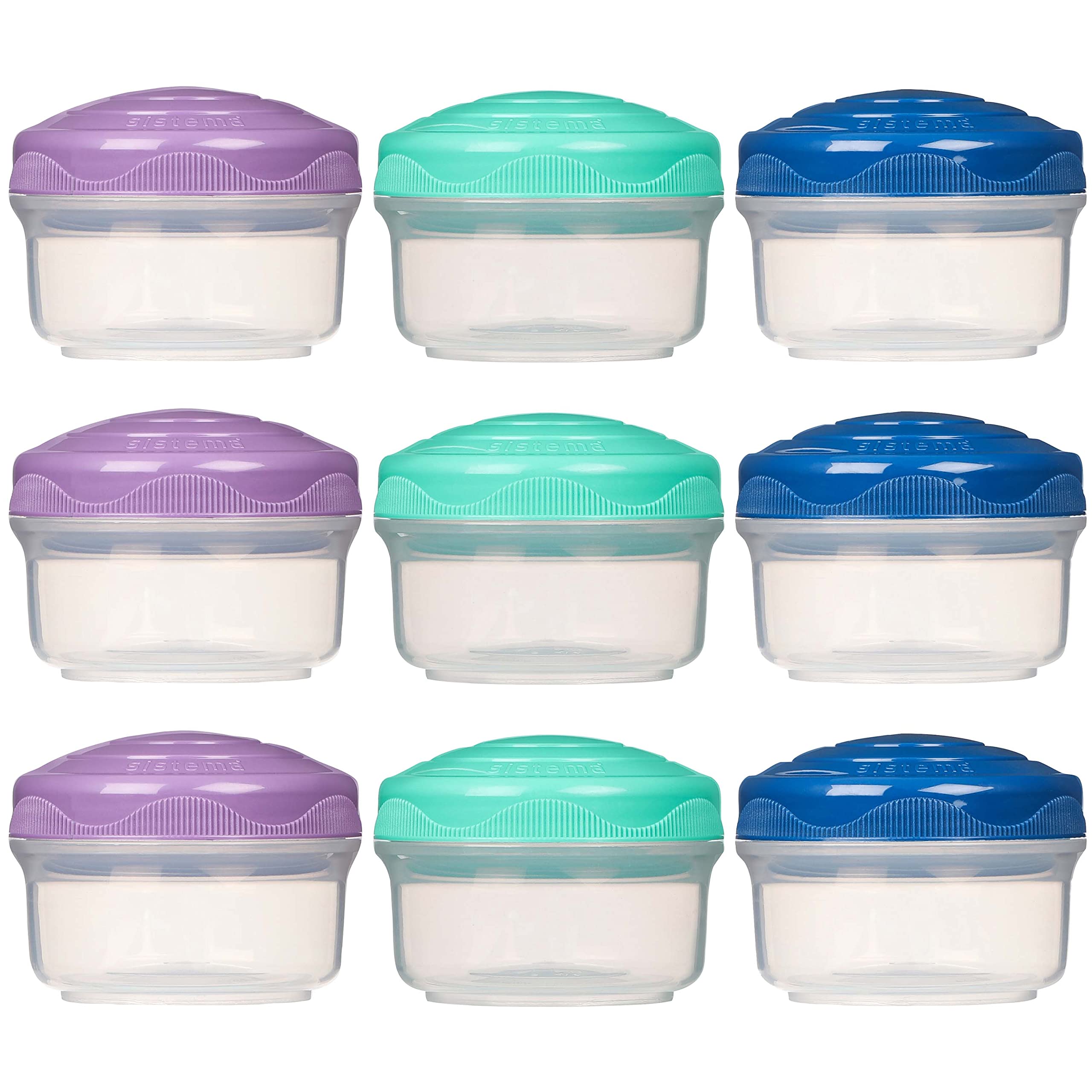 Sistema TO GO Mini Bites Snack Pots - Airtight & Stackable Food Storage | 130 ml 8