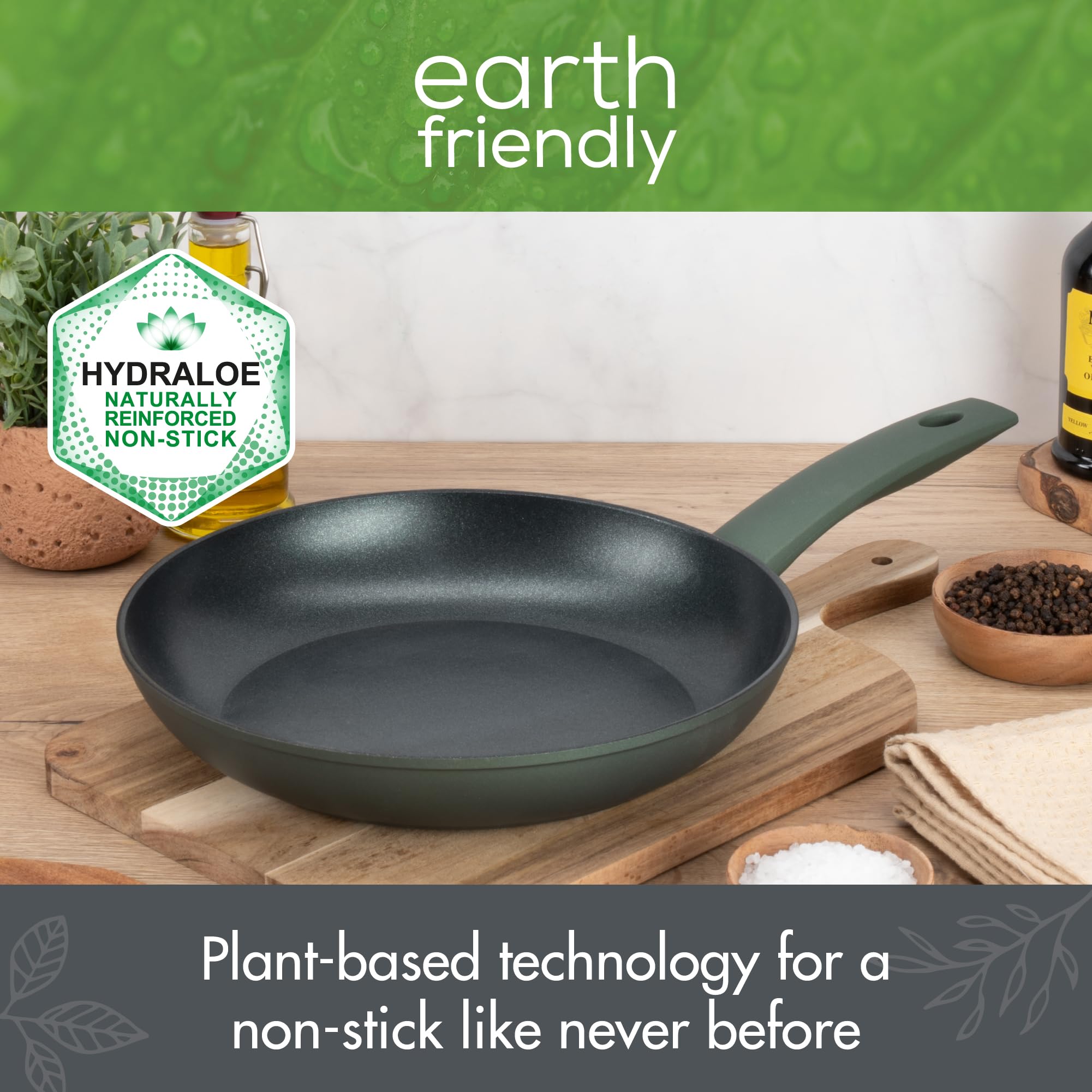 Prestige Earth Friendly Non-Stick Frying Pan - 28cm | Hydraloe Plant-Based Coating | Induction Compatible 4
