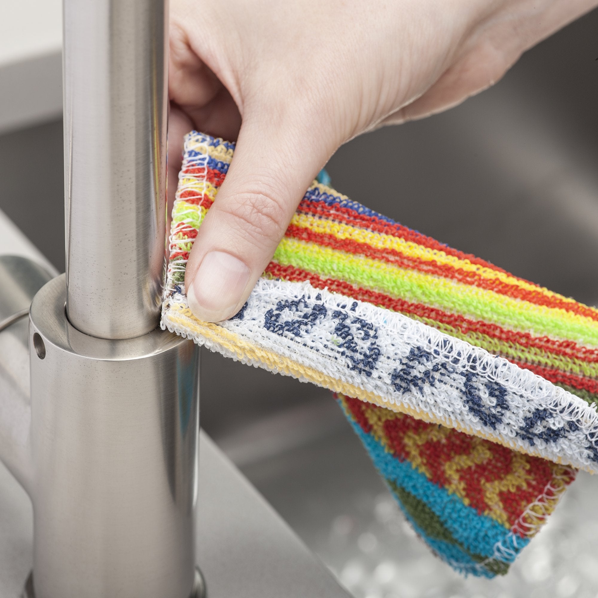 Kilo Non-Scratch Scourer - 100% Cotton, Multi-Colour, Reusable Cleaning Cloth | 17 x 13 cm 6