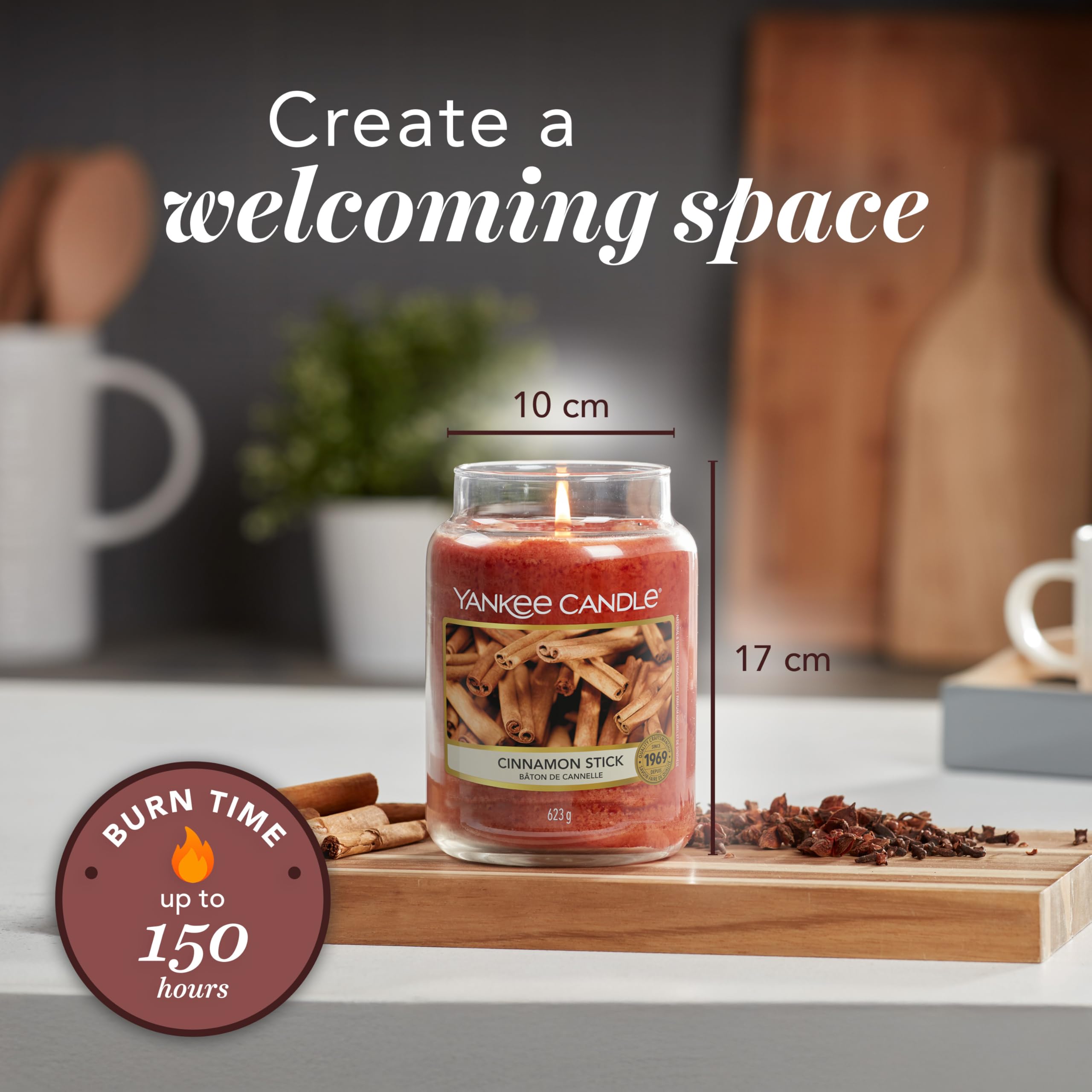 Yankee Candle Cinnamon Stick Scented Candle | Large Jar | Up to 150 Hours Burn Time 5