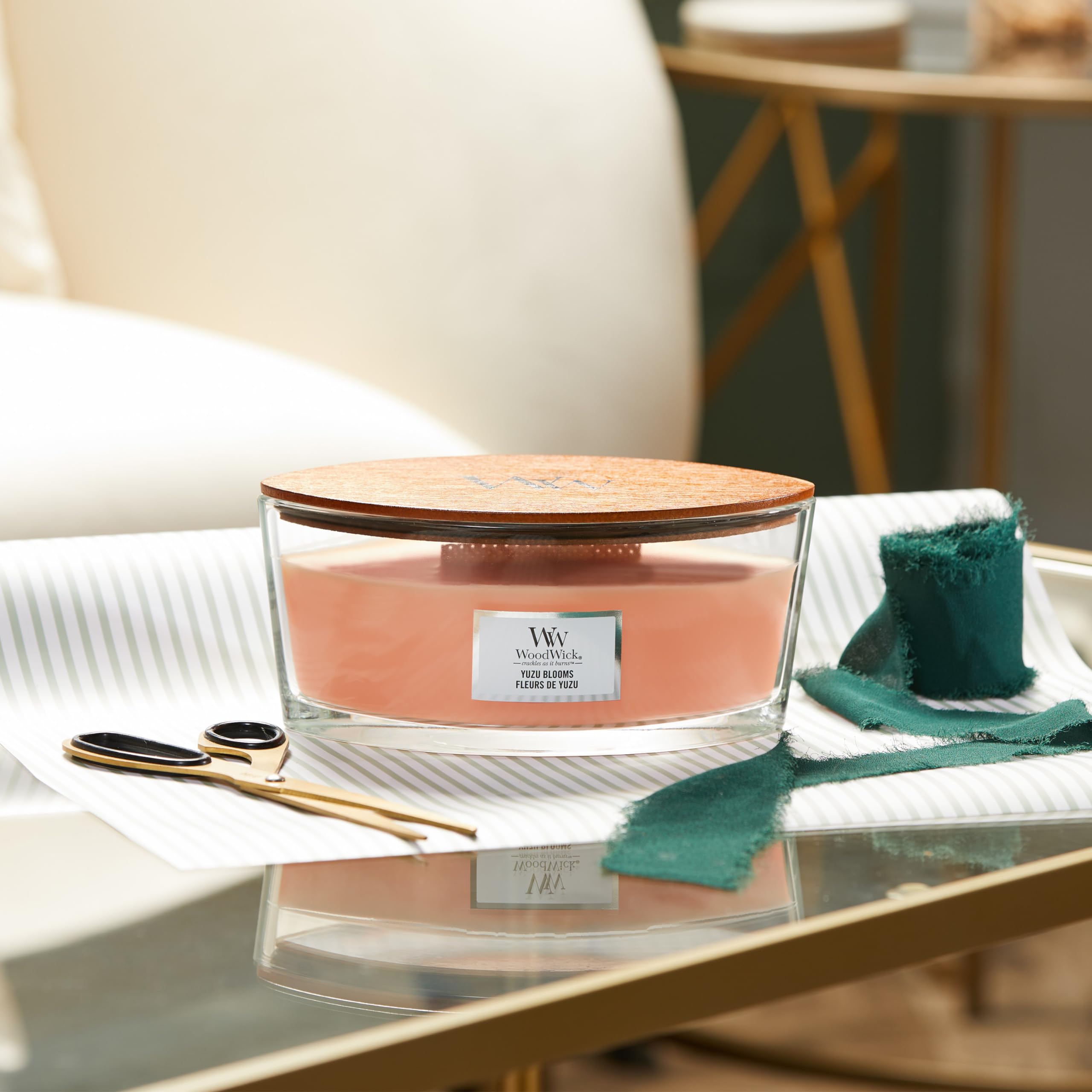 Woodwick Fireside Scented Candle - Ellipse Shape | 454g | Up to 50 Hours Burn Time 5