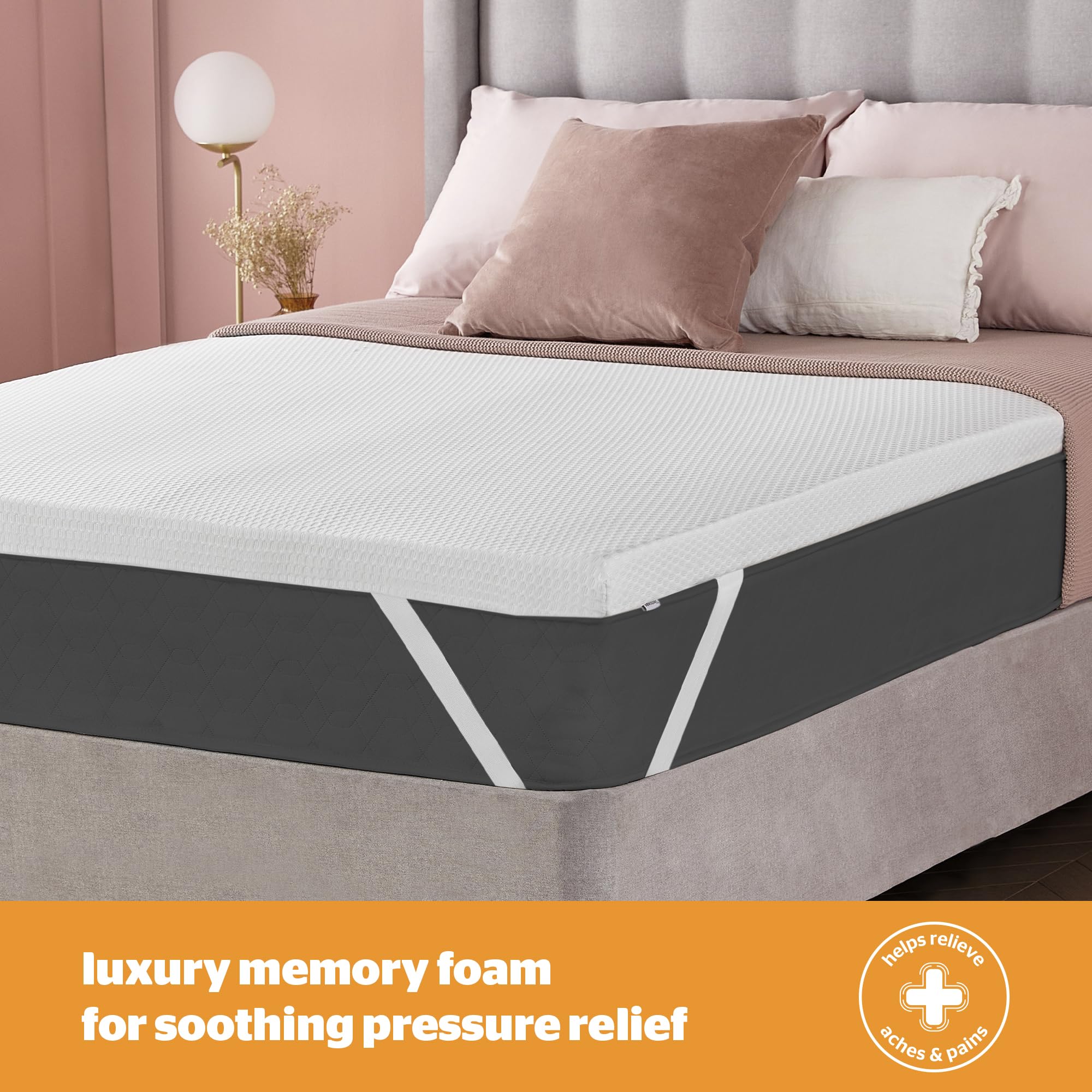 Silentnight Impress Memory Foam Mattress Topper - 5cm Thick | Small Double | Hypoallergenic 2