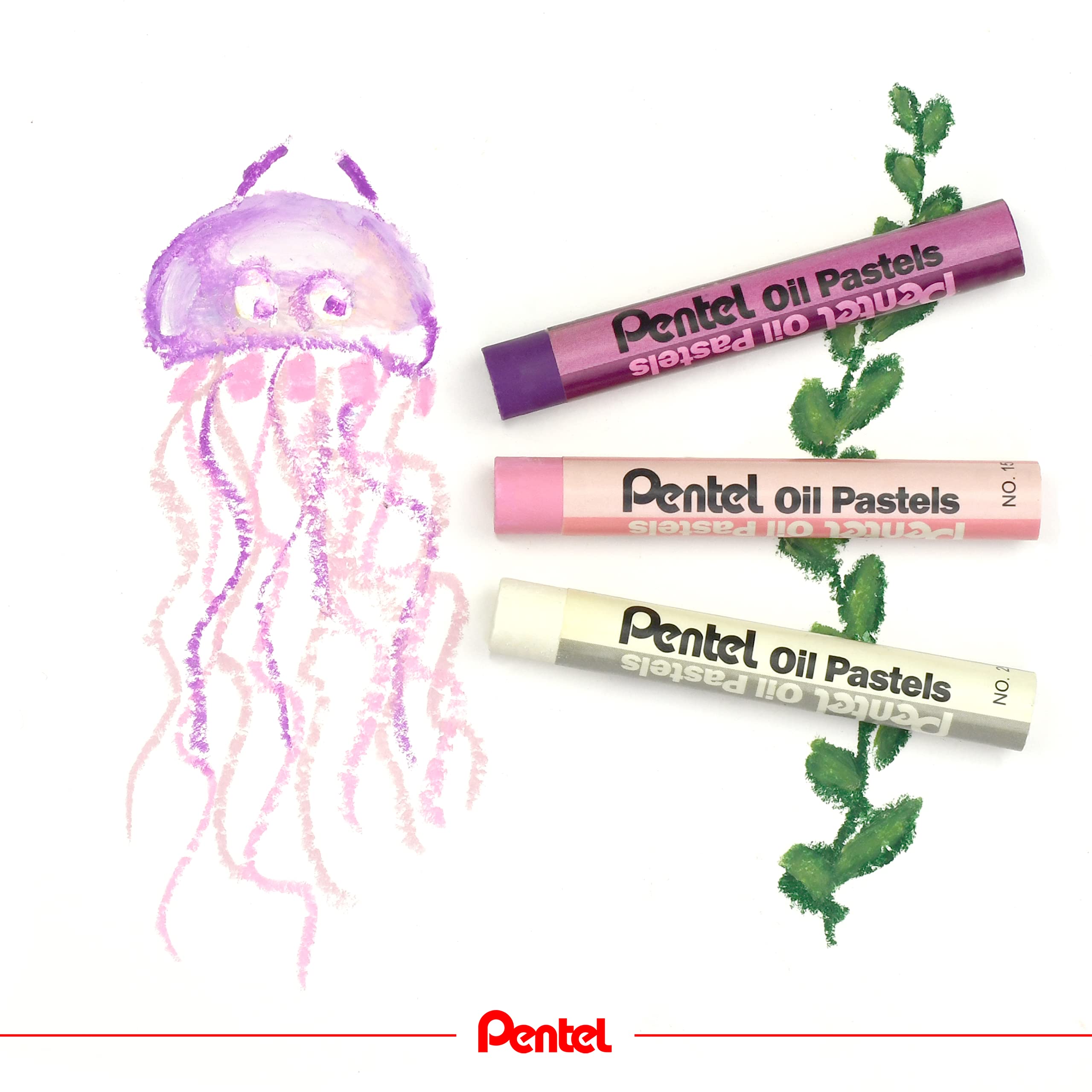 Pentel Arts Oil Pastels - Brilliant Fade-Resistant Colours | Pack of 25 Sticks 7