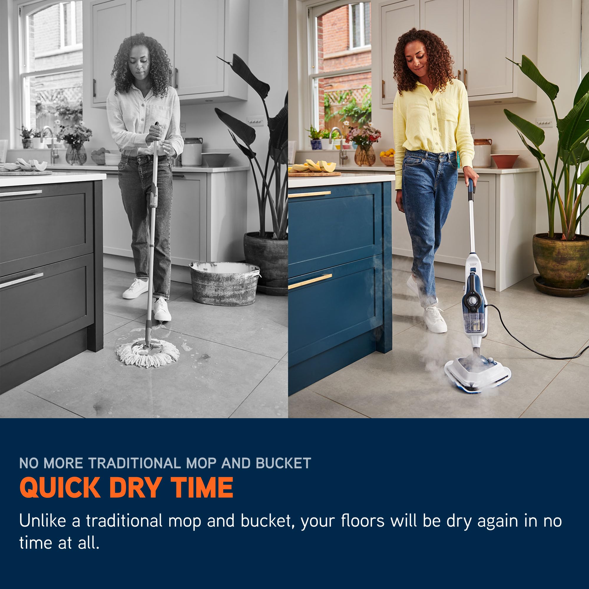 Vax Steam Fresh Home Steam Cleaner - Kills 99.9% Bacteria, Detachable Handheld, 15 Min Steam Time 7