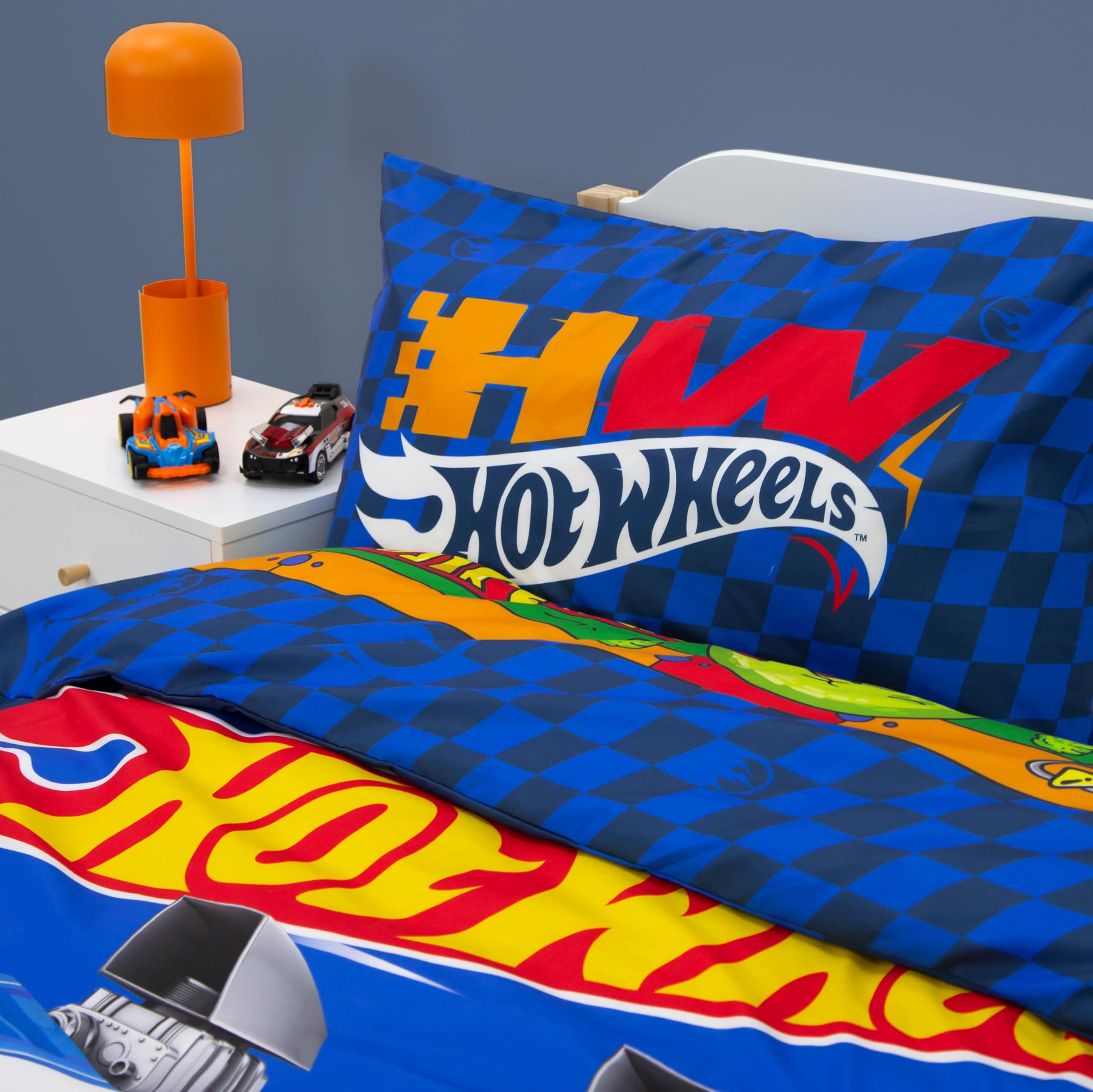 Character World Hot Wheels Officially Licensed Single Duvet Cover Set | 135 x 200cm | 100% Polyester 7