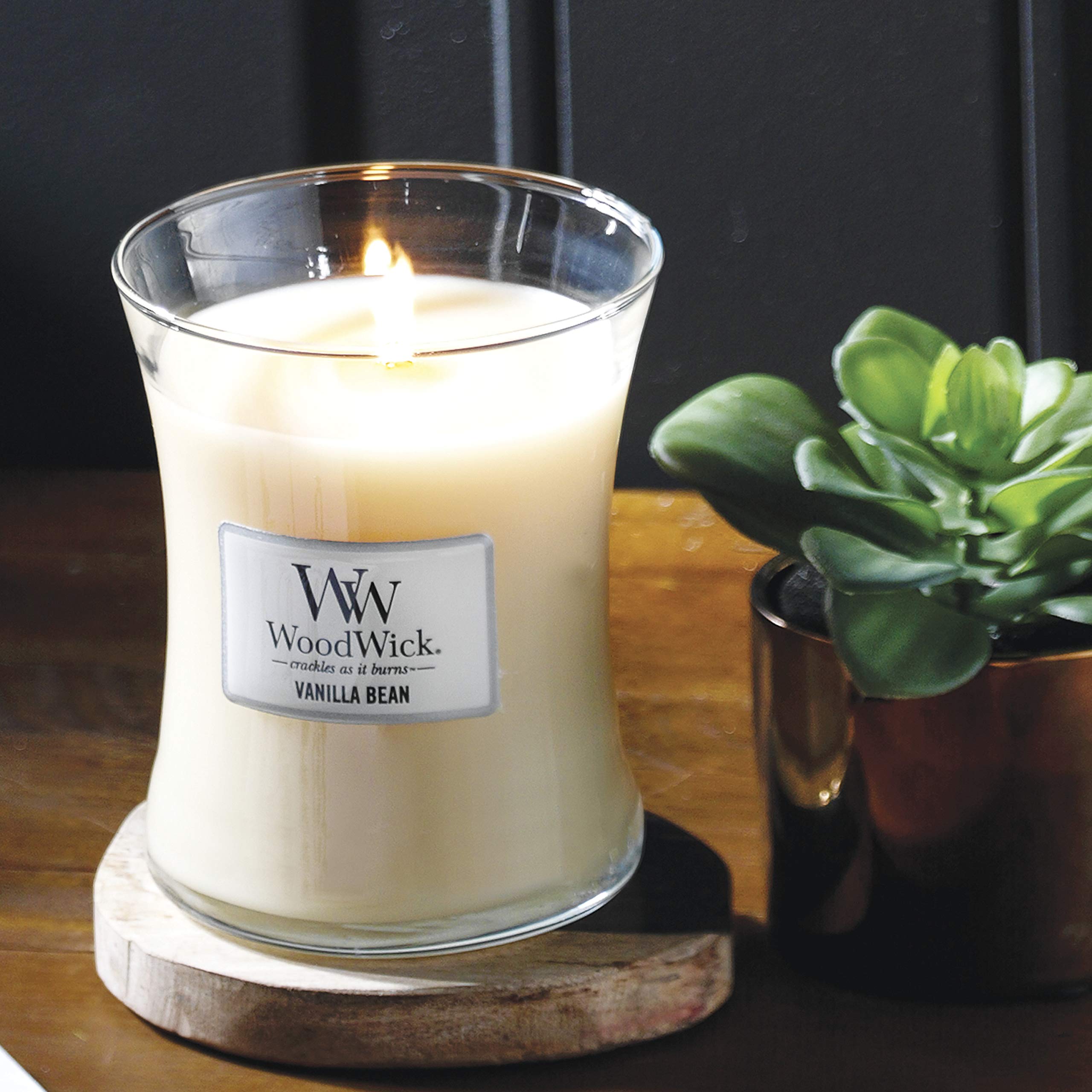 Woodwick Medium Hourglass Scented Candle - Vanilla Bean Scent | Crackling Wick | Up to 60 Hours Burn Time 4