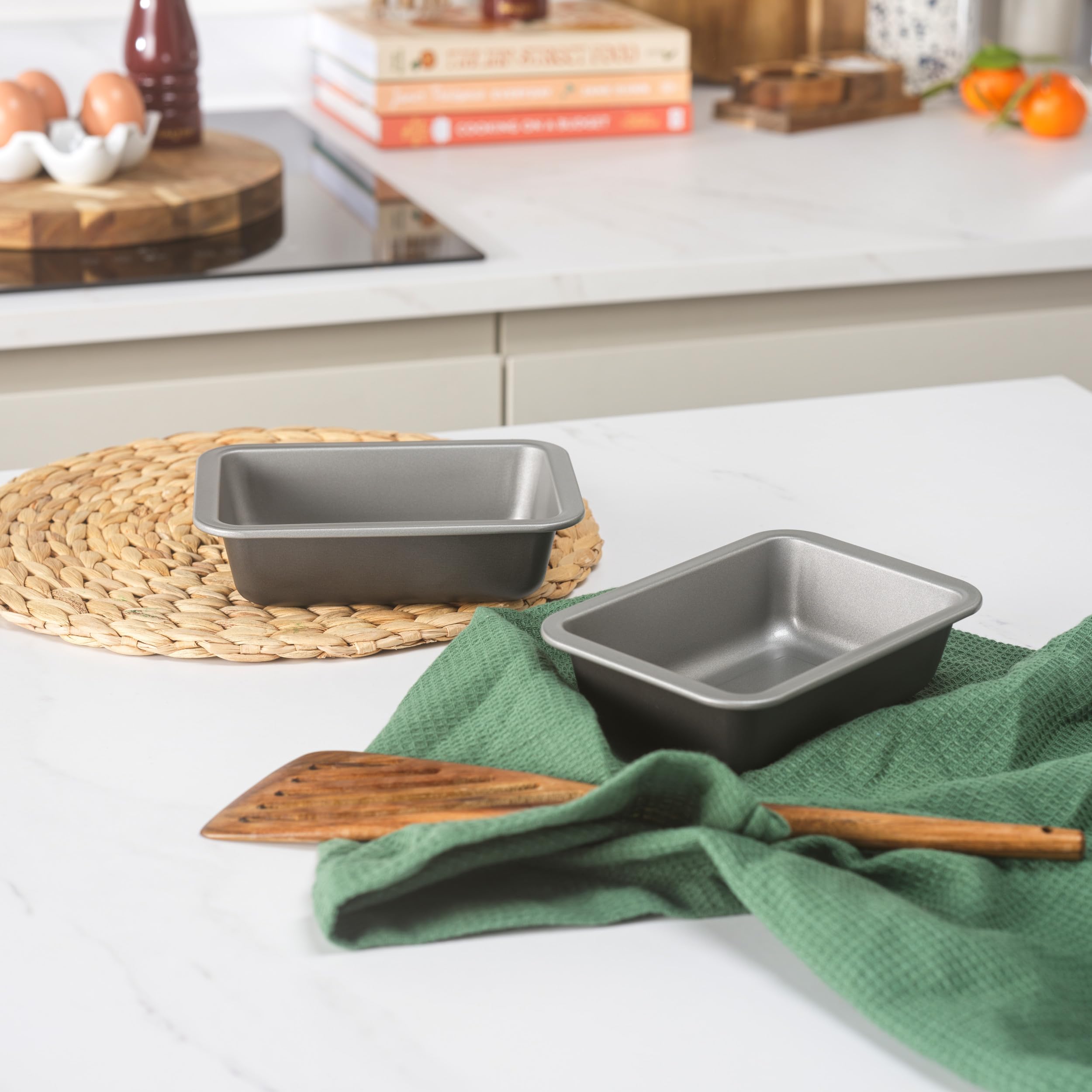 Salter Essentials 2-Piece Carbon Steel Deep Dish Baking Set | 16.5cm Rectangular 3