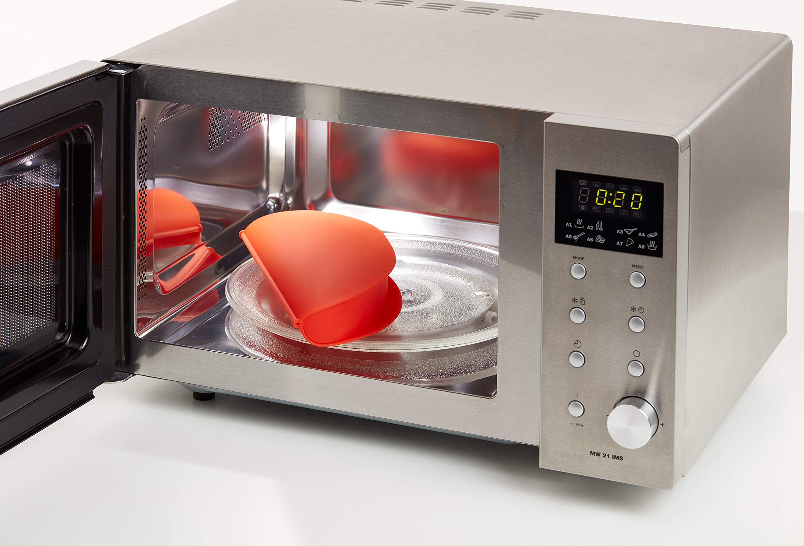 Lékué Microwave Omelette Maker - Fast Fluffy Omelettes | Pack of 2 | Platinum Silicone 6