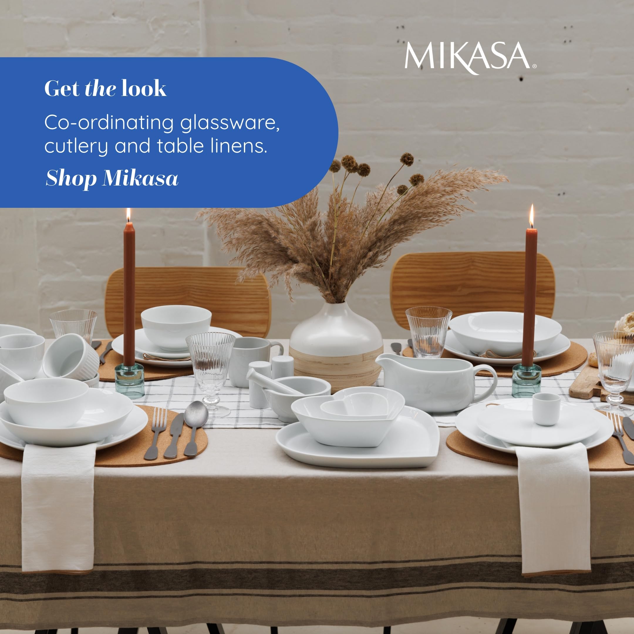 MIKASA Chalk Porcelain Gravy Boat - 700ml Capacity | Dishwasher Safe | 22cm Length 8