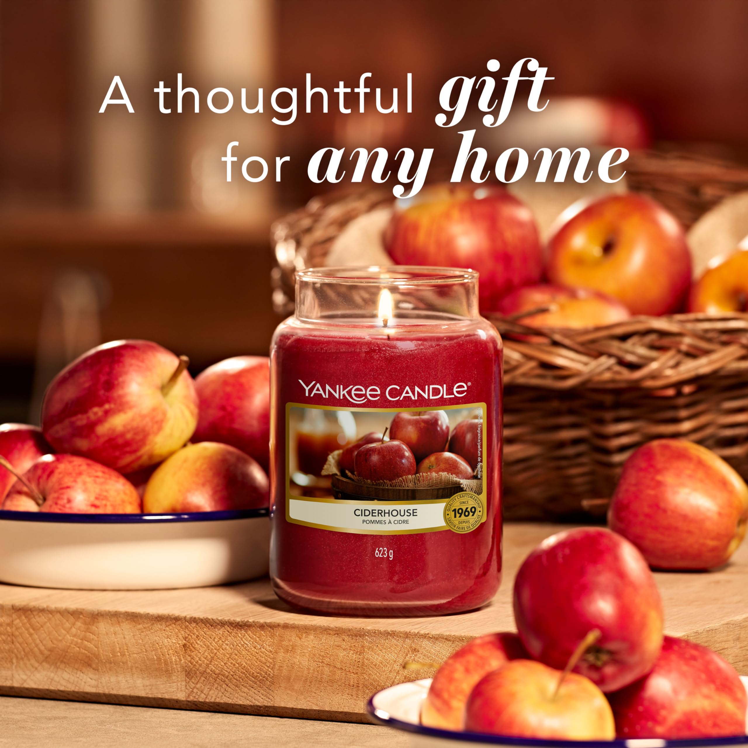 Yankee Candle Scented Candle - Ciderhouse Large Jar | Up to 150 Hours Burn Time | 623g 6