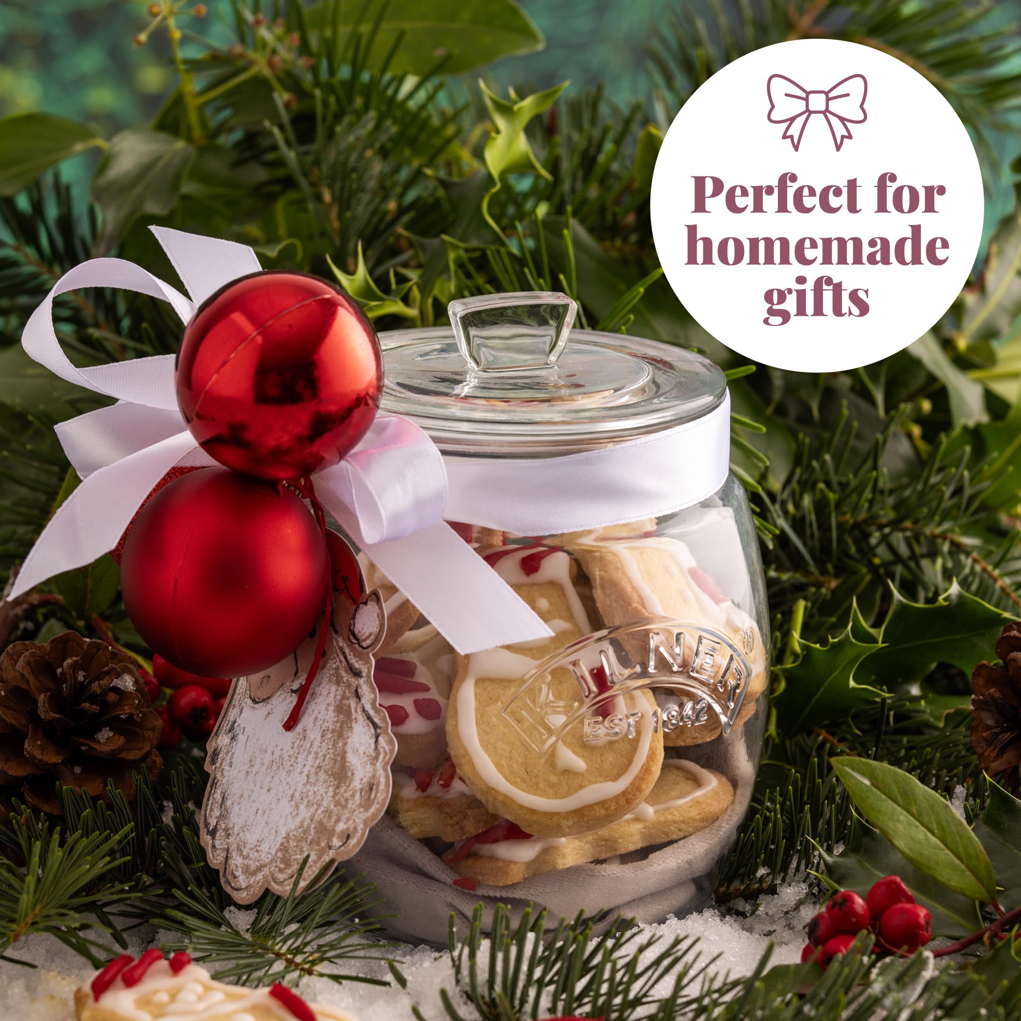 Kilner Universal Push-Top Jar - 4 Litre Glass Food Storage with Airtight Seal | BPA-Free 7