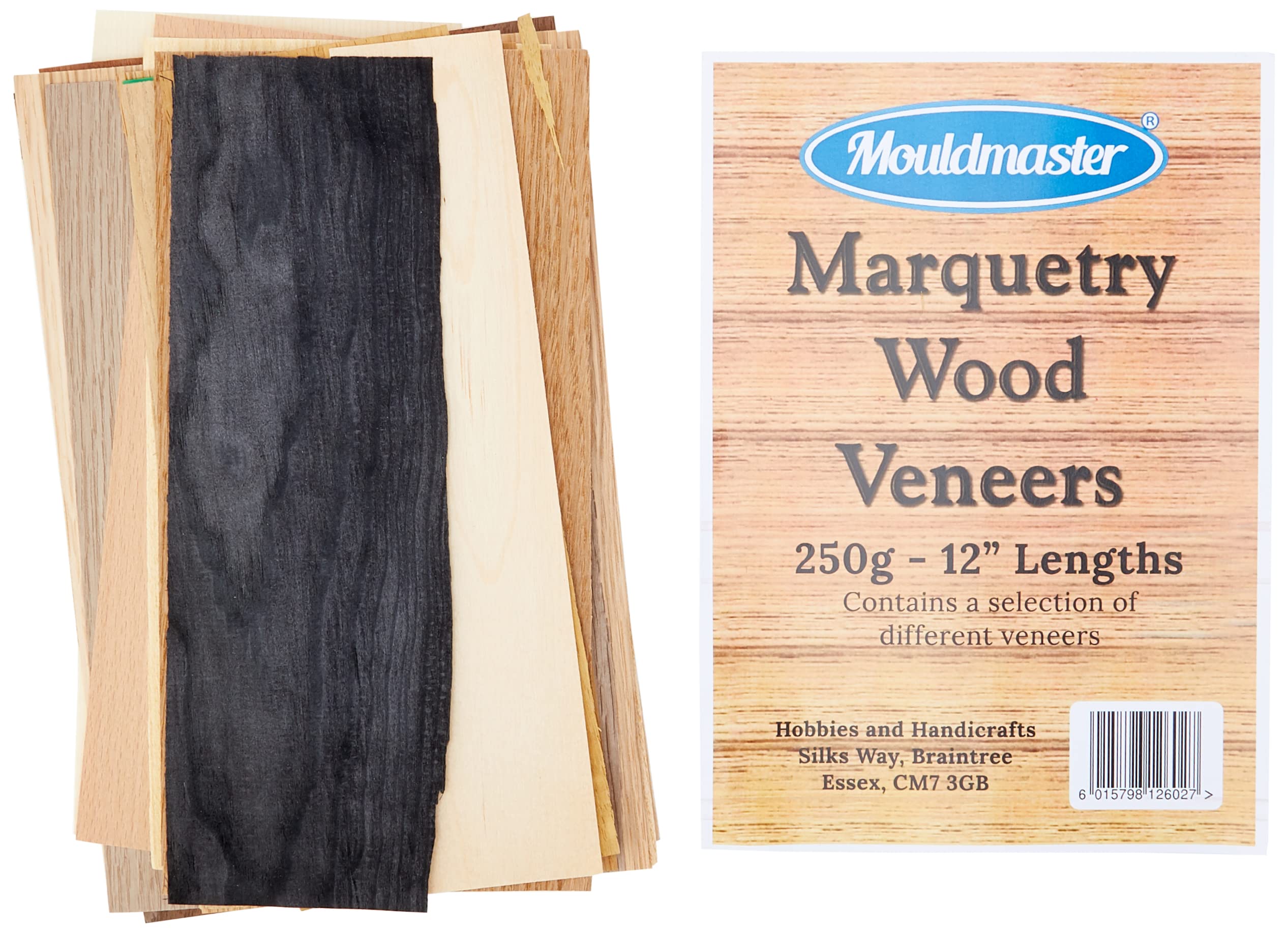 Mouldmaster Veneer Wood for Crafting - 250g Assorted Selection | Wood Material 3