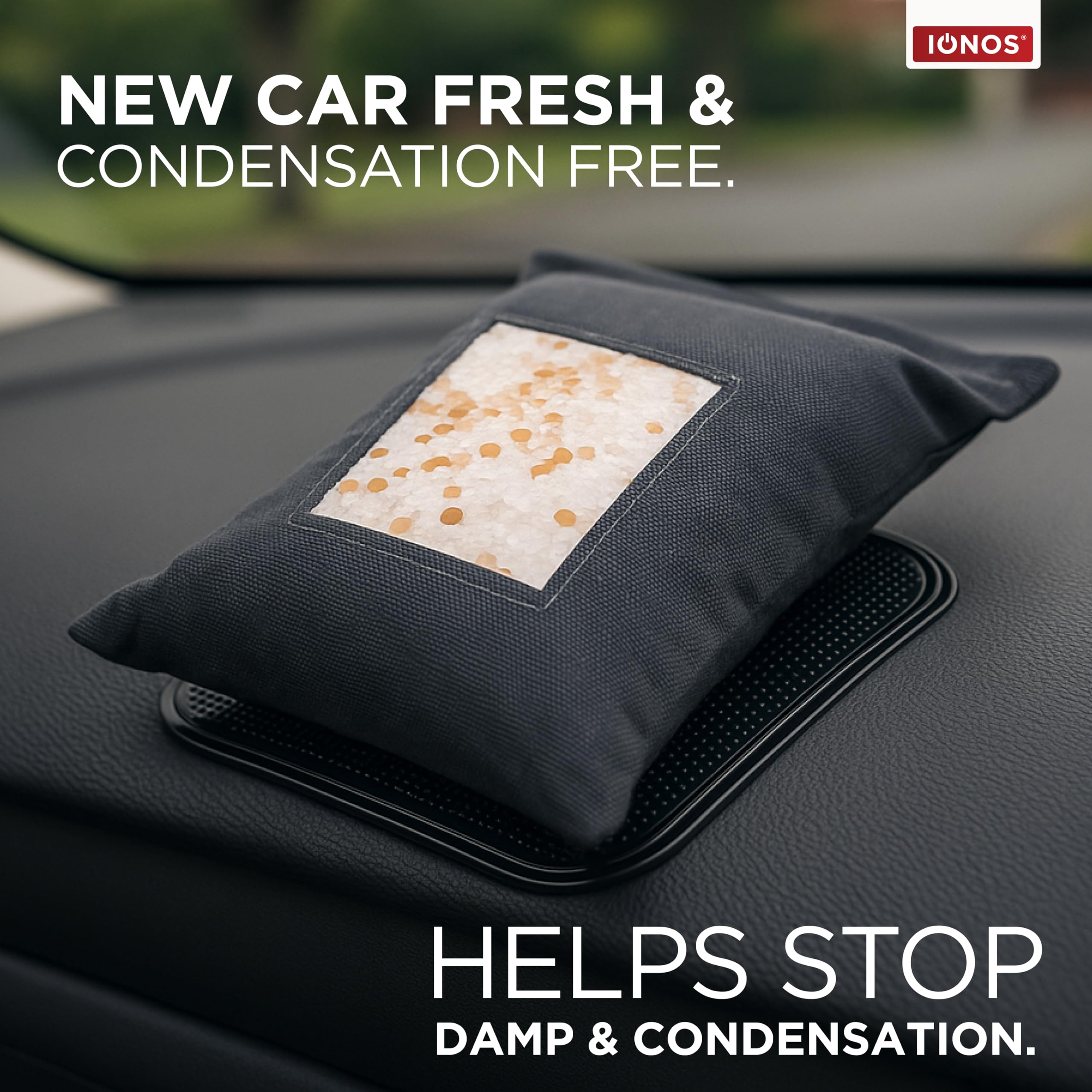 Status IONOS 300g Reusable Car Dehumidifier Bag | Absorbs 100ml | Microwave Rechargeable 2