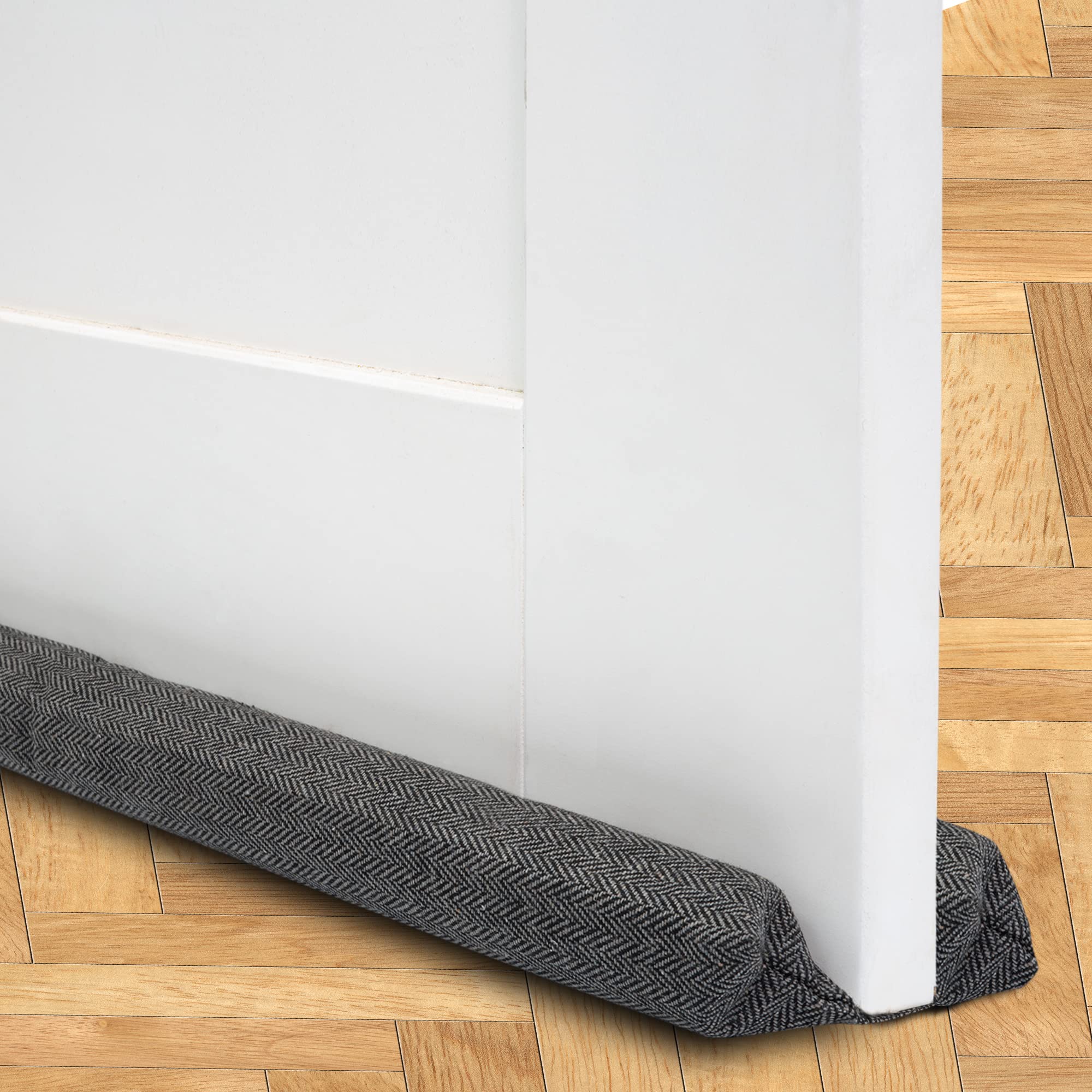 TANNESS Double-Sided Door Draft Excluder - Adjustable 70-90cm Fit | Waterproof Polyester 1
