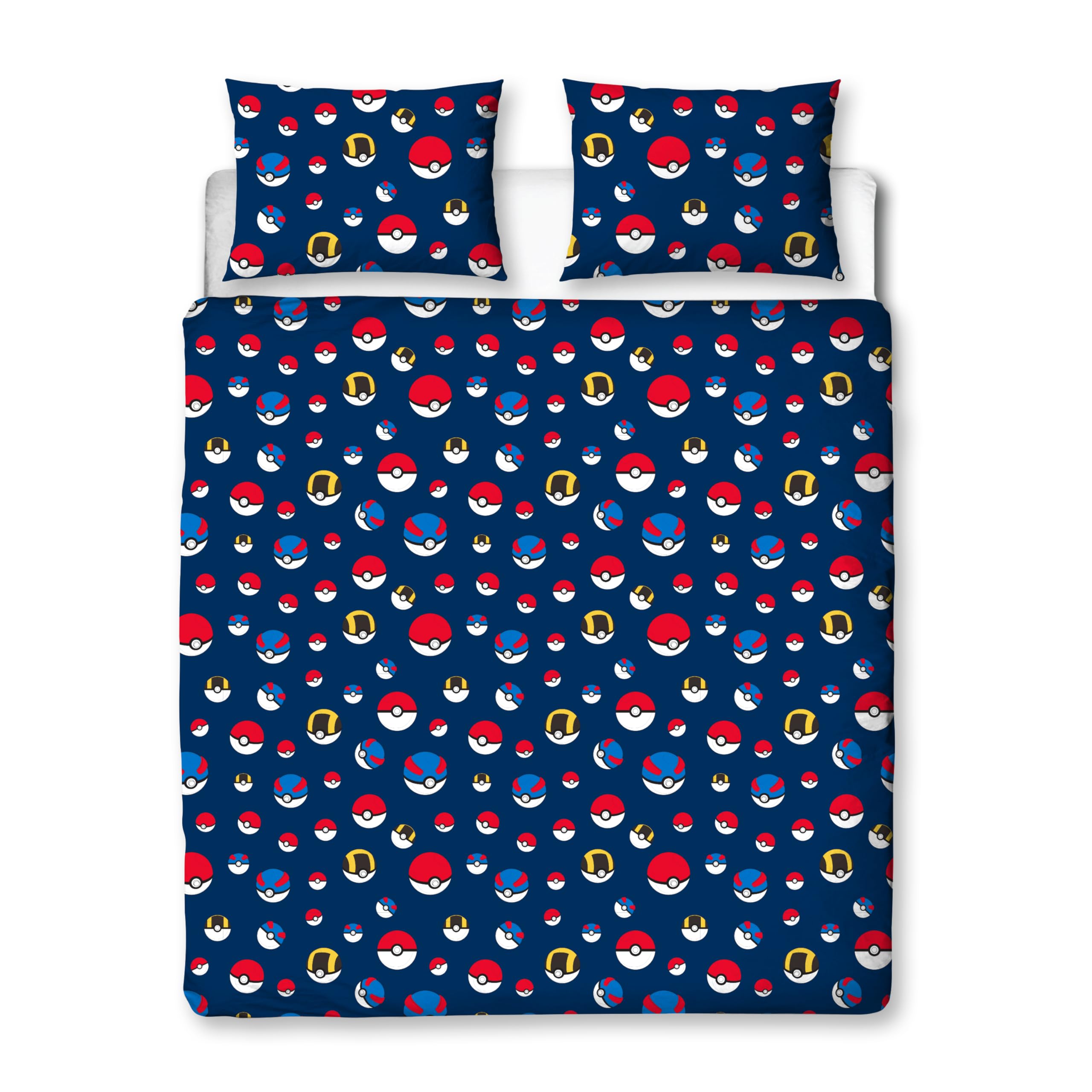 Character World Pokemon Retro Design Double Duvet Cover Set | Reversible | Brushed Microfibre 3