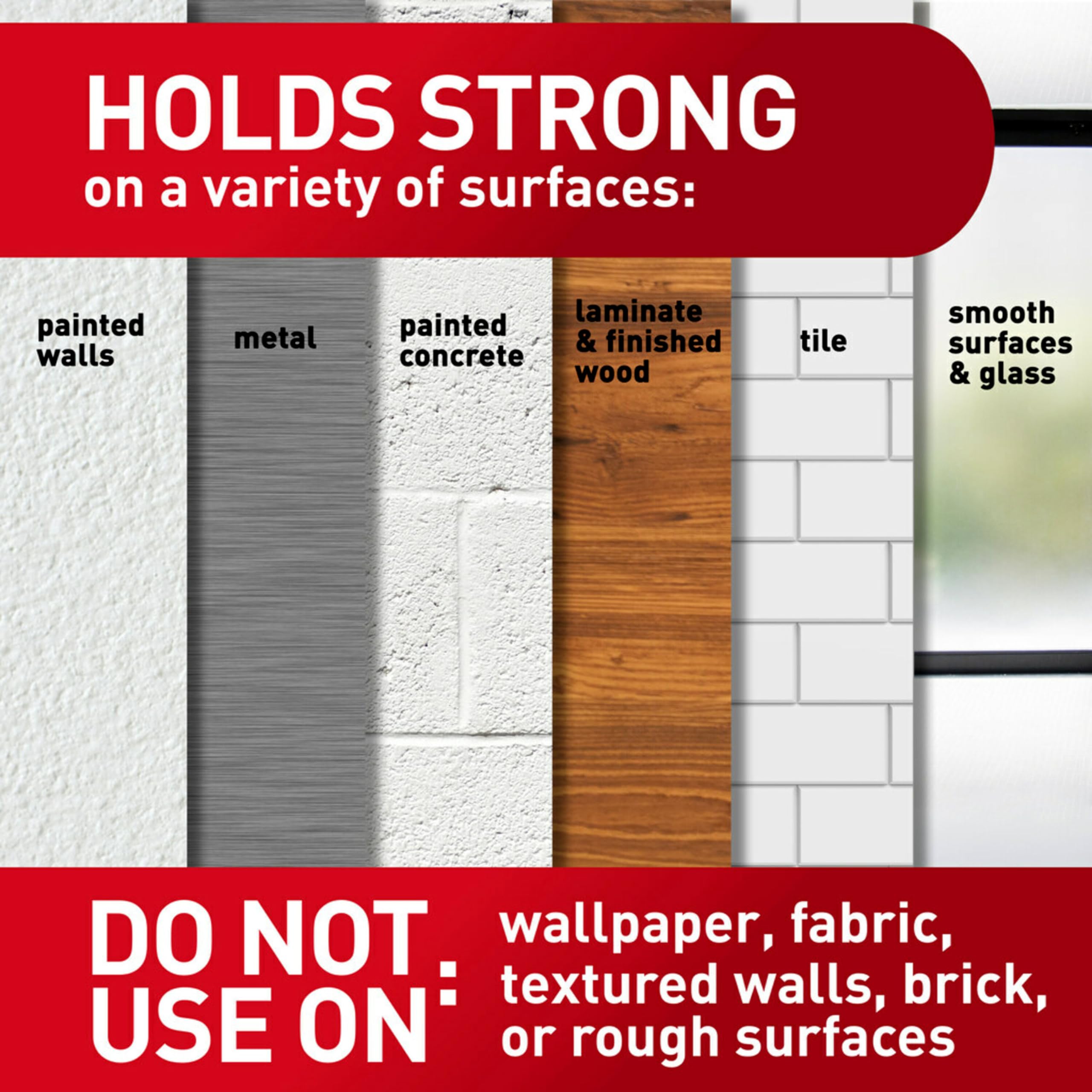 Command Clear Medium Wall Hooks - Damage-Free Hanging | Holds 2 lbs | 7 Hooks & 12 Strips 5