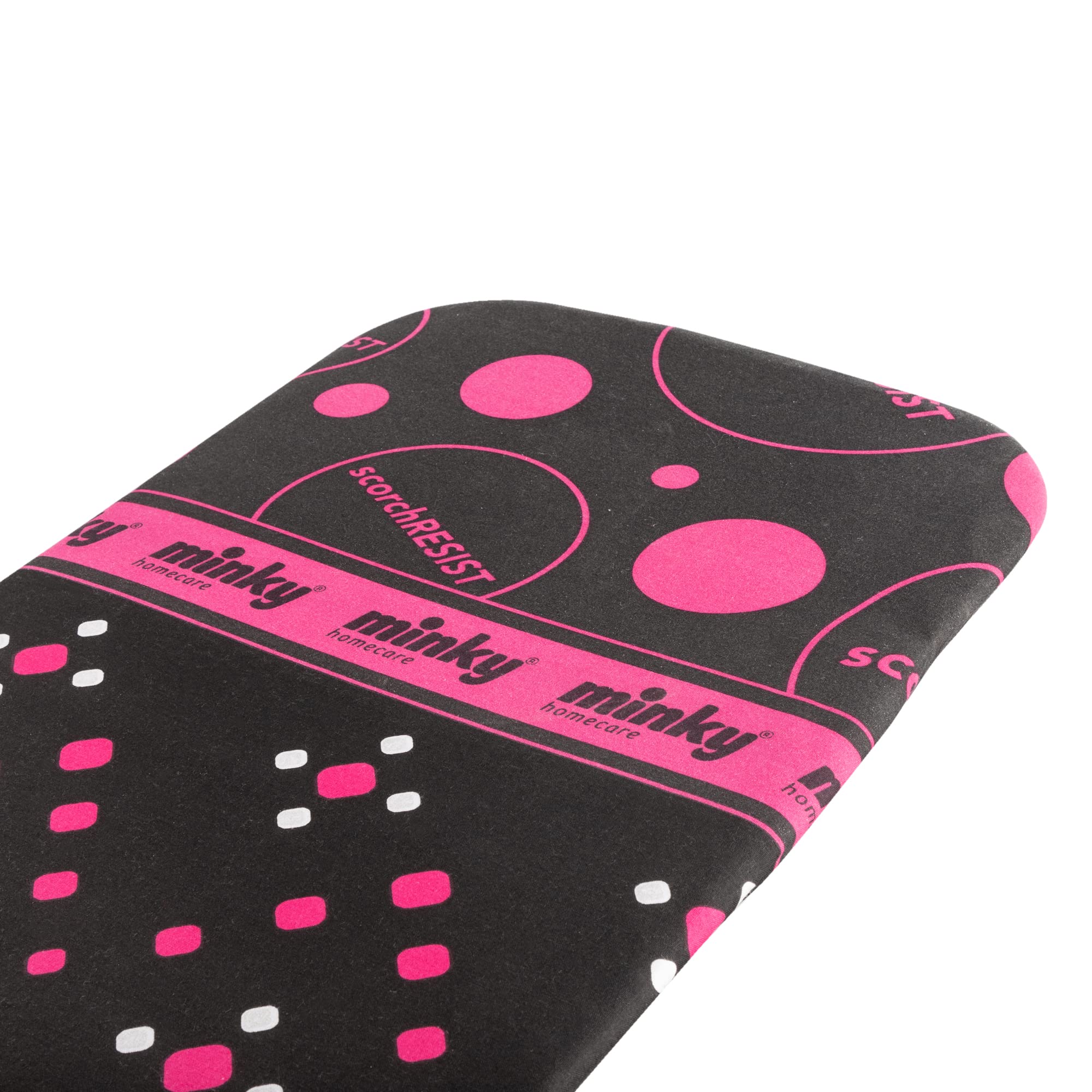 Minky Large Compact Ironing Board with Scorch Resist Zone | 122 x 38cm Surface | Made in the UK 7