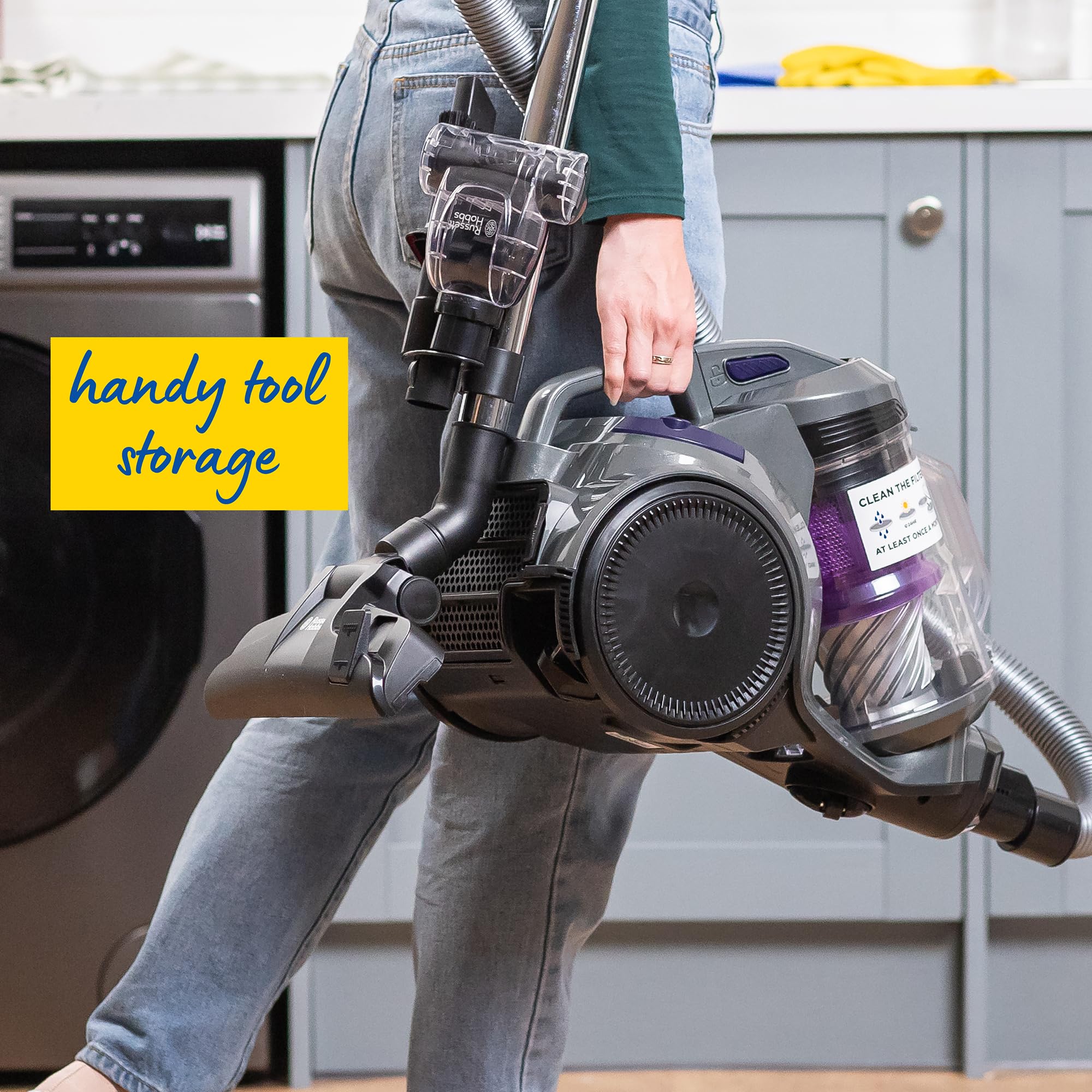 Russell Hobbs Titan2 Pet Multi-Cyclonic Cylinder Vacuum Cleaner - 700W Motor | 3L Capacity 6