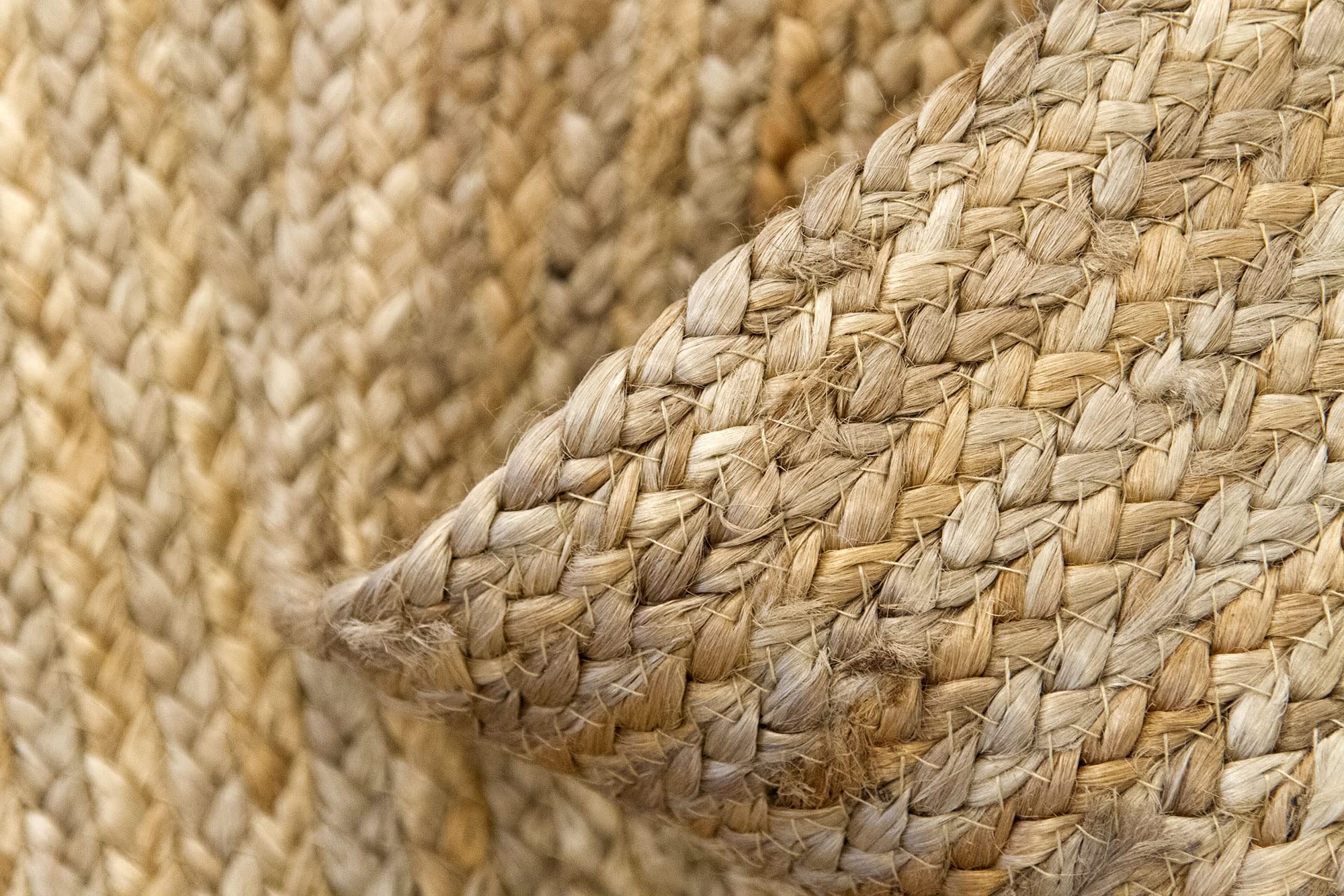 HAMID Alhambra Natural Jute Area Rug - 100% Natural Fiber | 60 x 110 cm | Hand-Woven 12