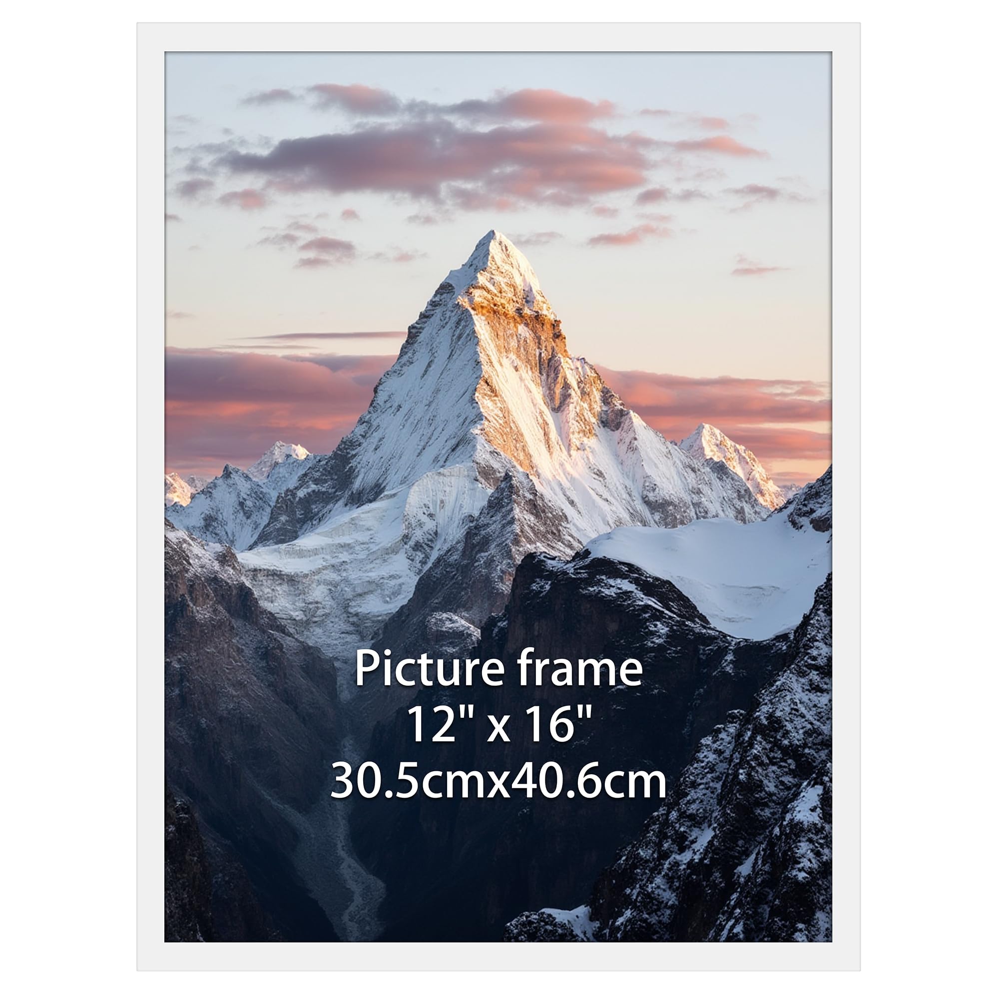 Ditwis 30x40 cm Photo Frame White | 16x12 inch | Horizontal or Vertical Wall Display 1