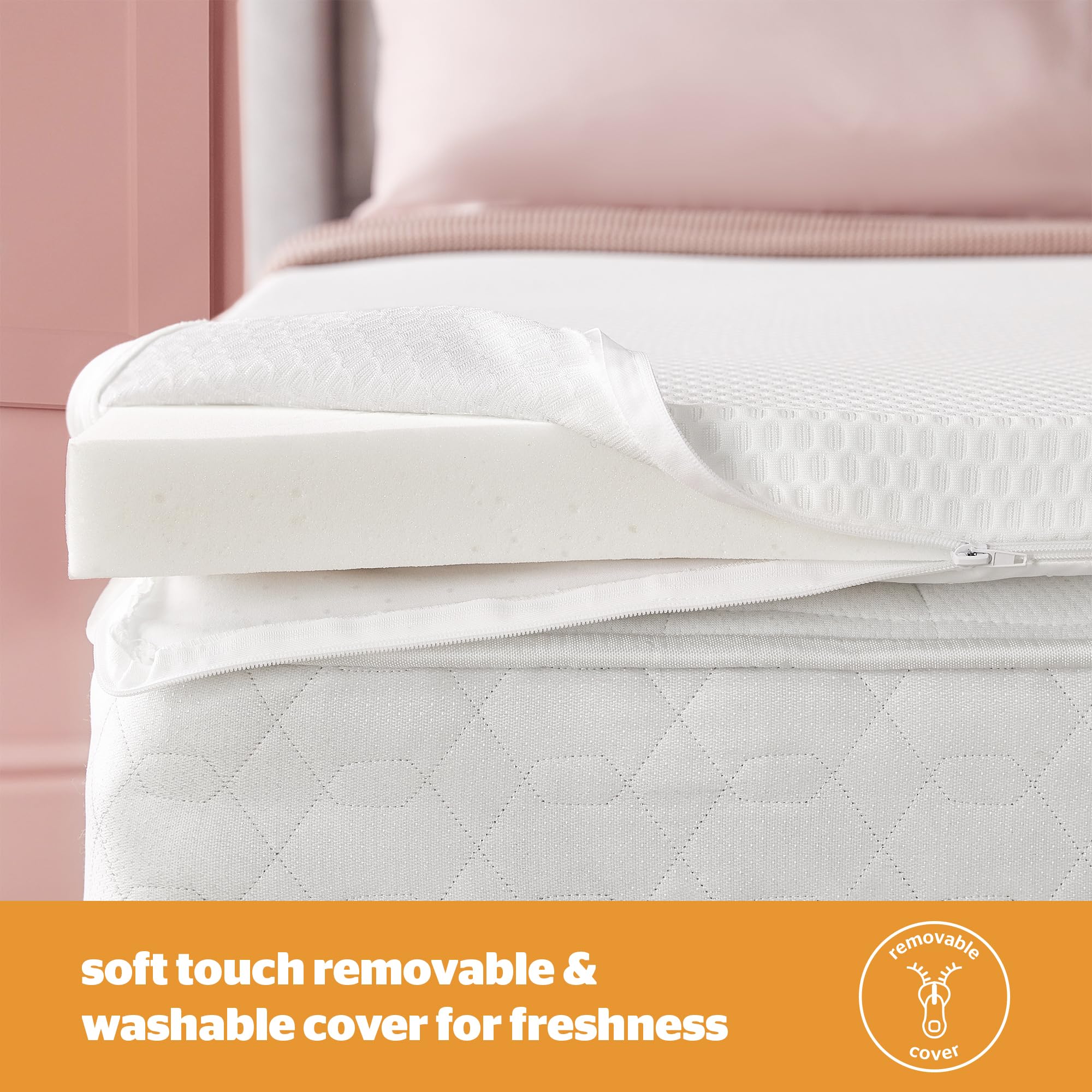 Silentnight Impress Memory Foam Mattress Topper - 5cm Thick | Small Double | Hypoallergenic 6