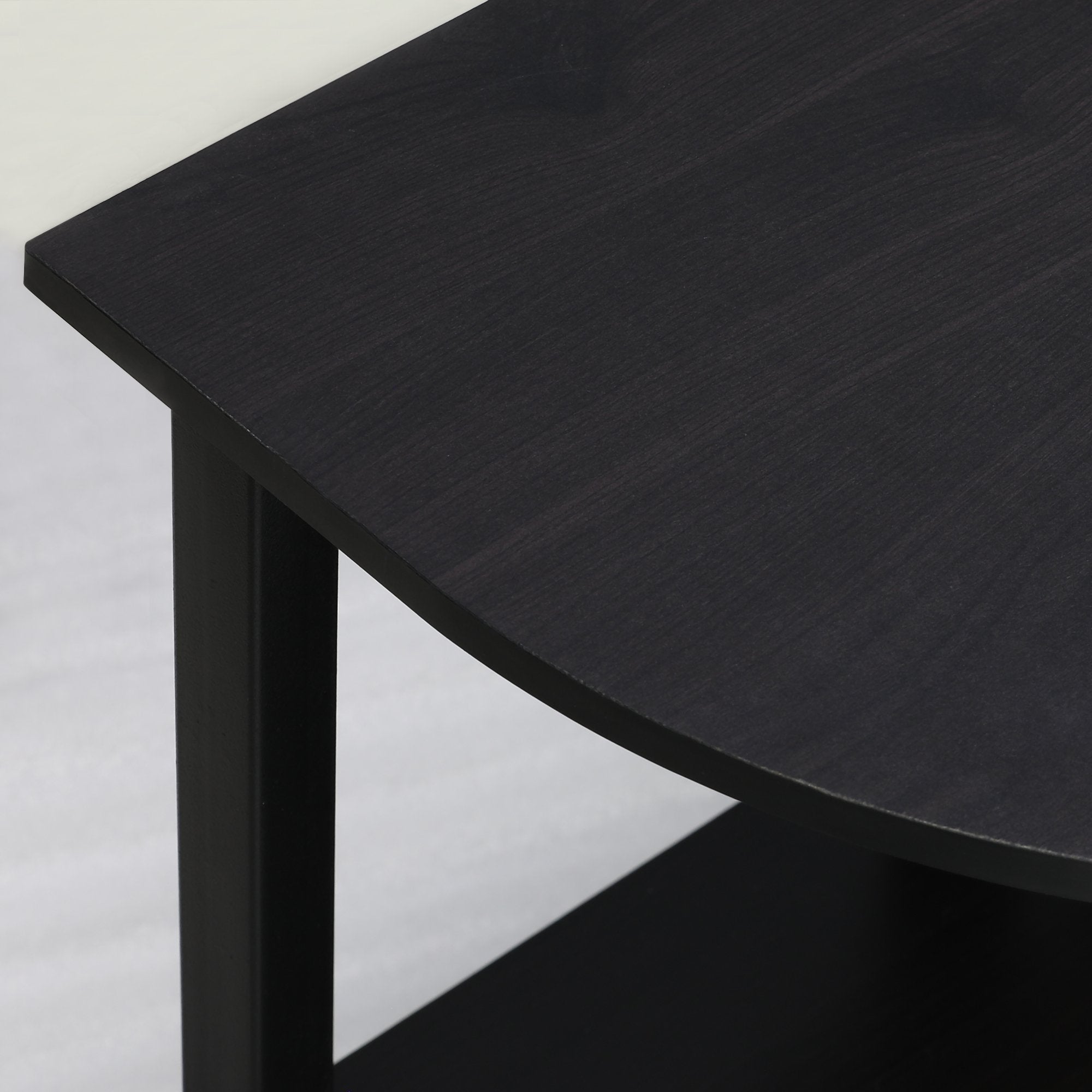 Furinno JAYA TV Stand - Fits up to 46 Inch TV | Espresso/Black | Toolless Assembly 8