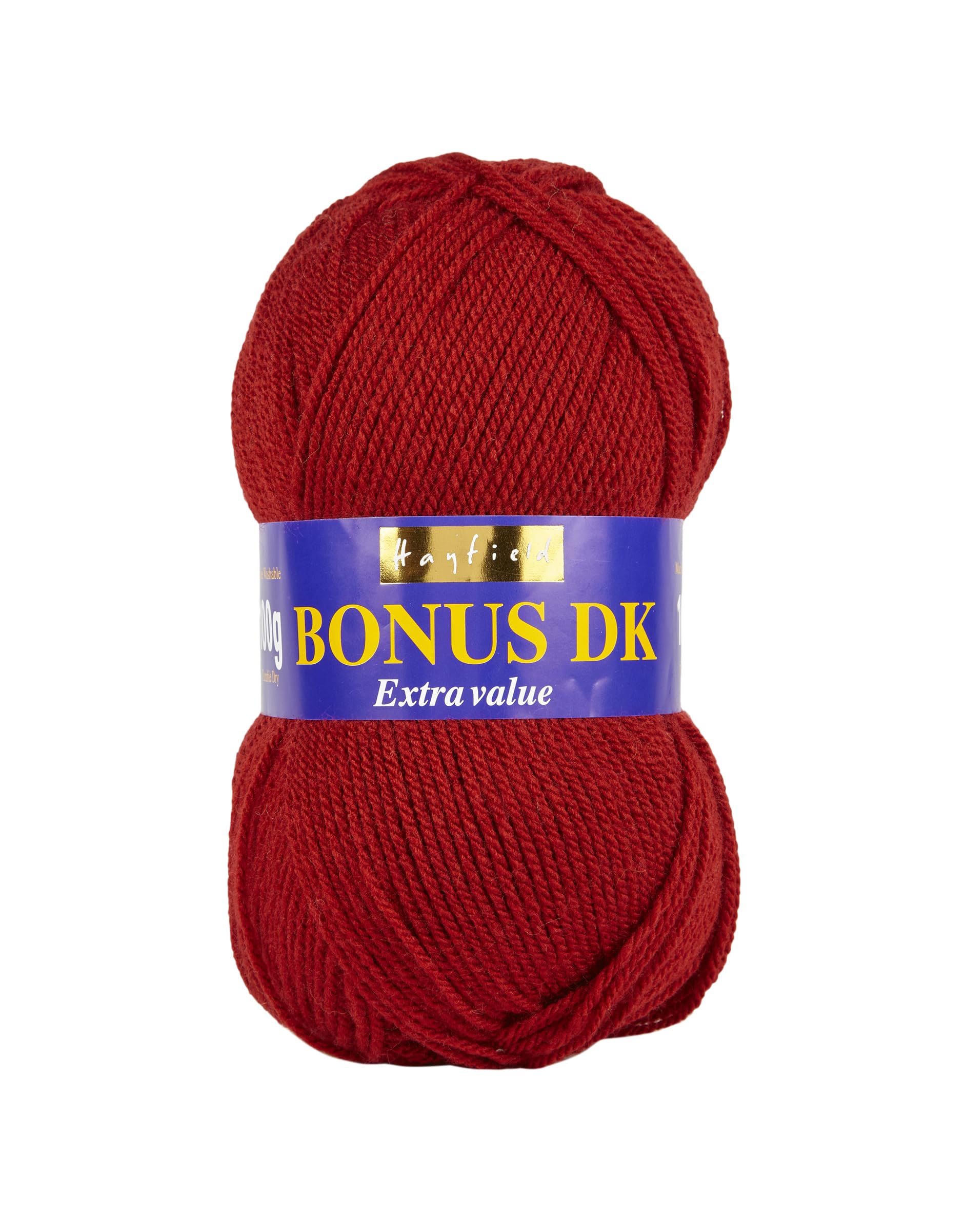 Sirdar Hayfield Bonus DK Double Knitting Yarn - 100g Ball | Scarlet (556) | 100% Acrylic 1