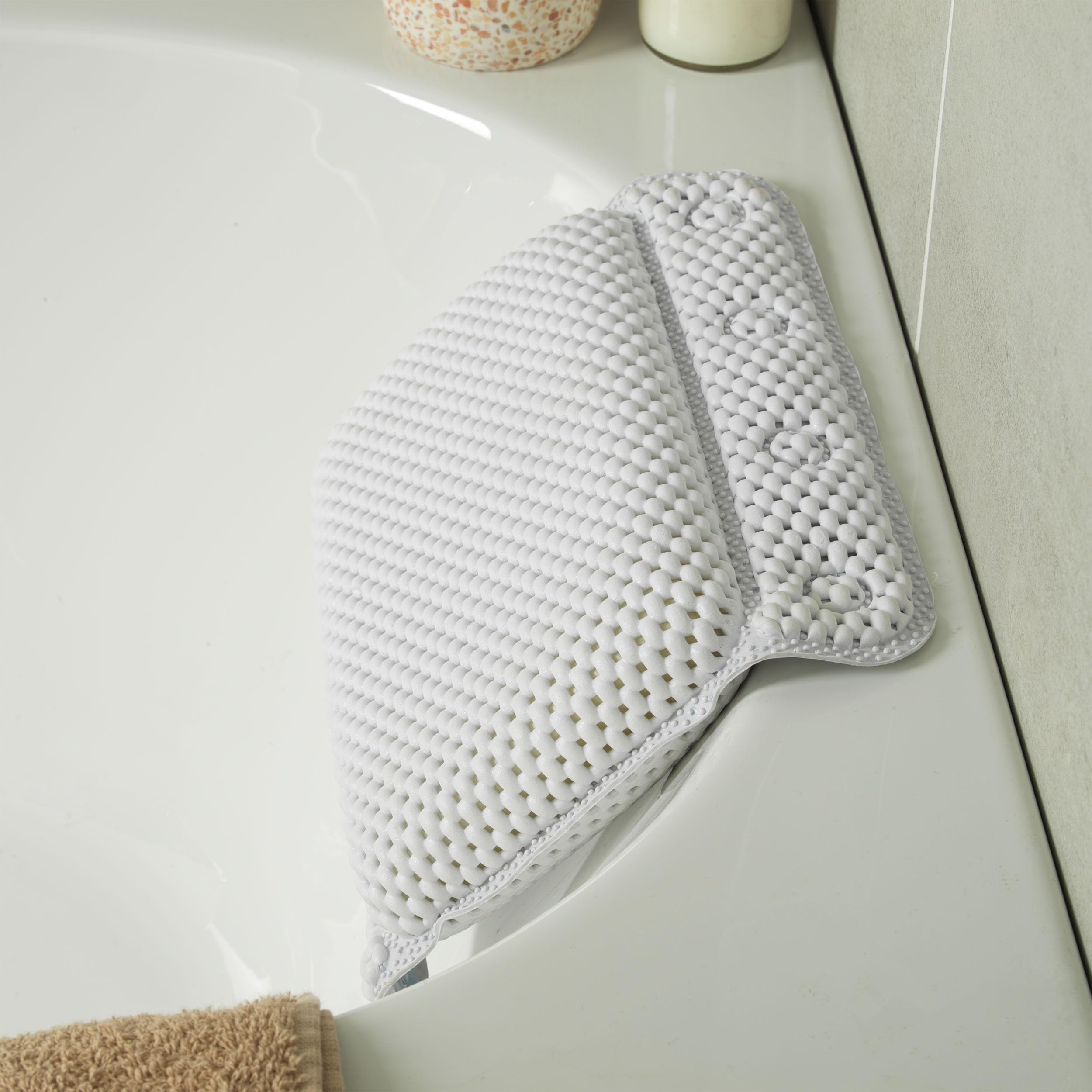 Beldray Anti Bac Bath Pillow - Secure Suction Cups | Cushioned Support | Easy to Clean 6