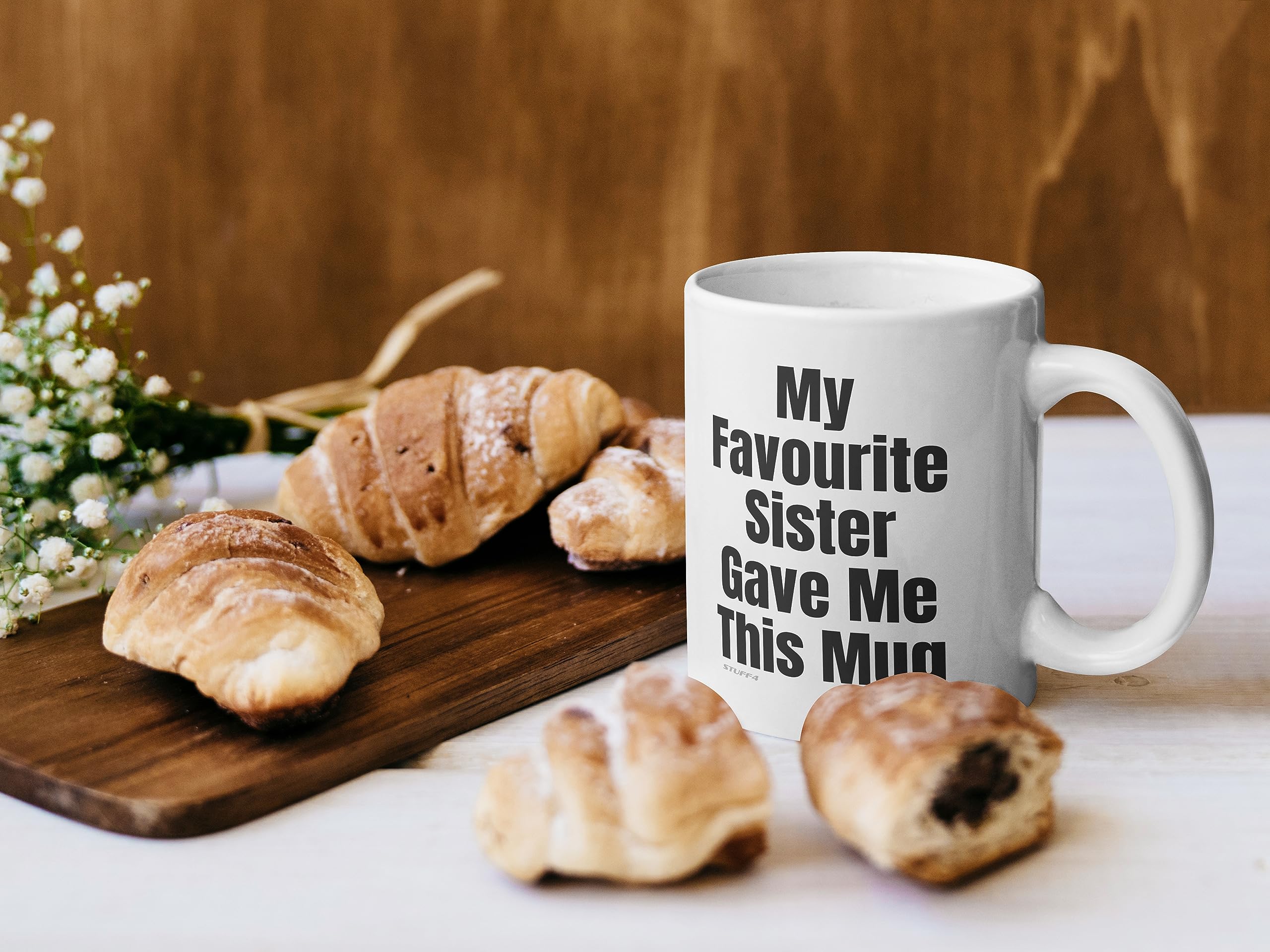 Stuff4 Funny Ceramic Coffee Cup - My Favourite Sister Joke Mug | 11oz | Microwave Safe 2