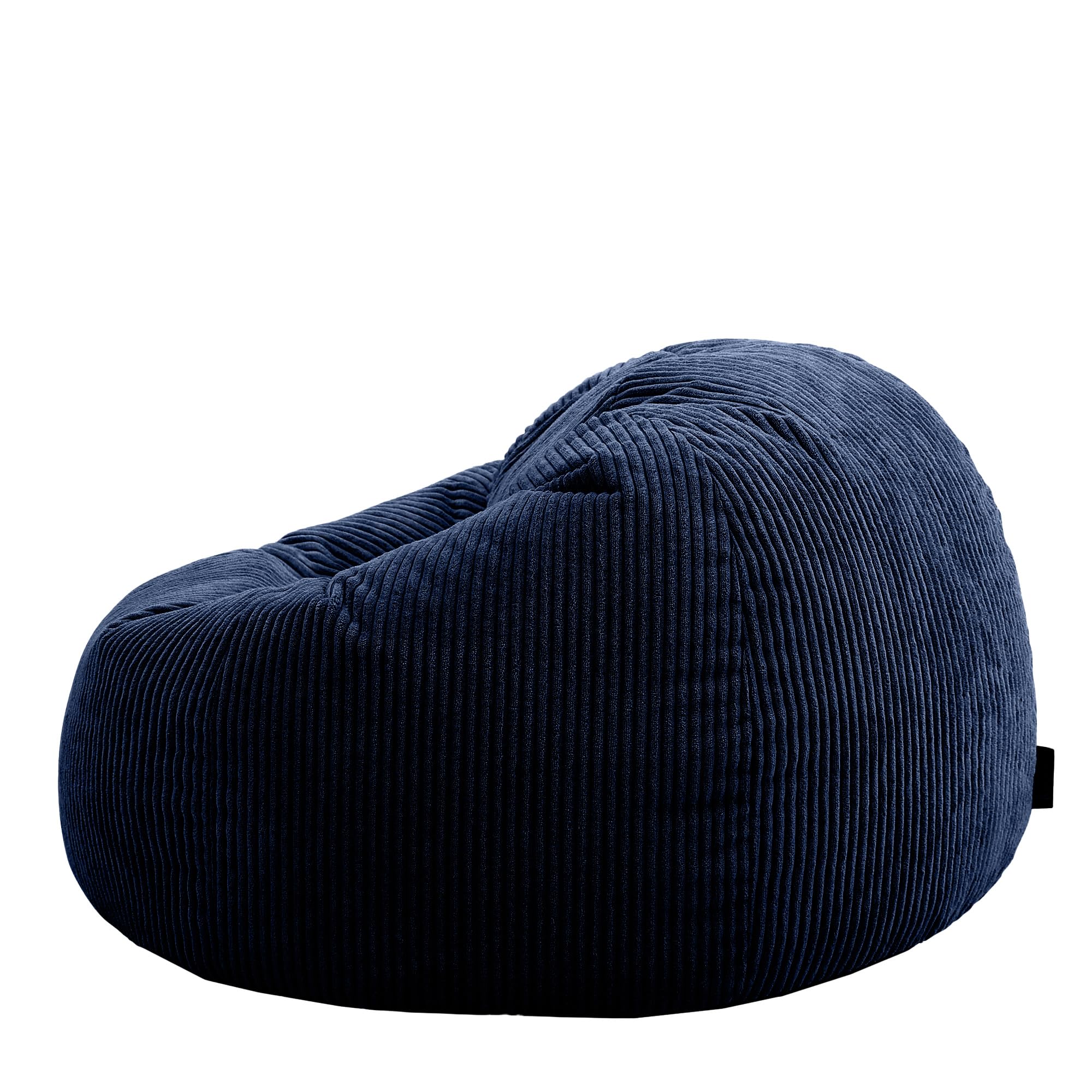 icon Kingston Cord Bean Bag - Large Adult Size, Navy Blue, Pre-Filled | Corduroy 6