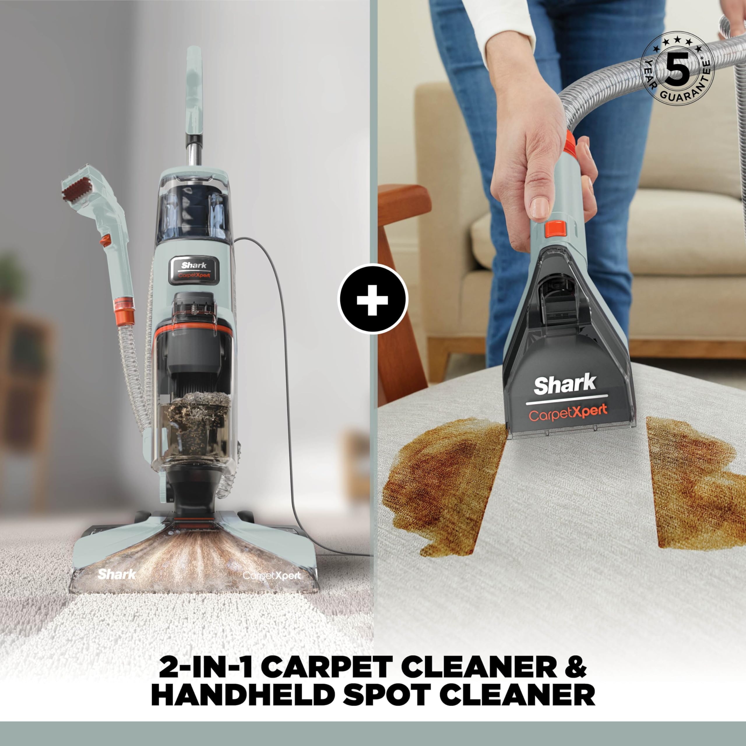 Shark CarpetXpert Deep Clean Carpet Cleaner EX150UKCP | 960W | 2.3L Tank | Grey 2