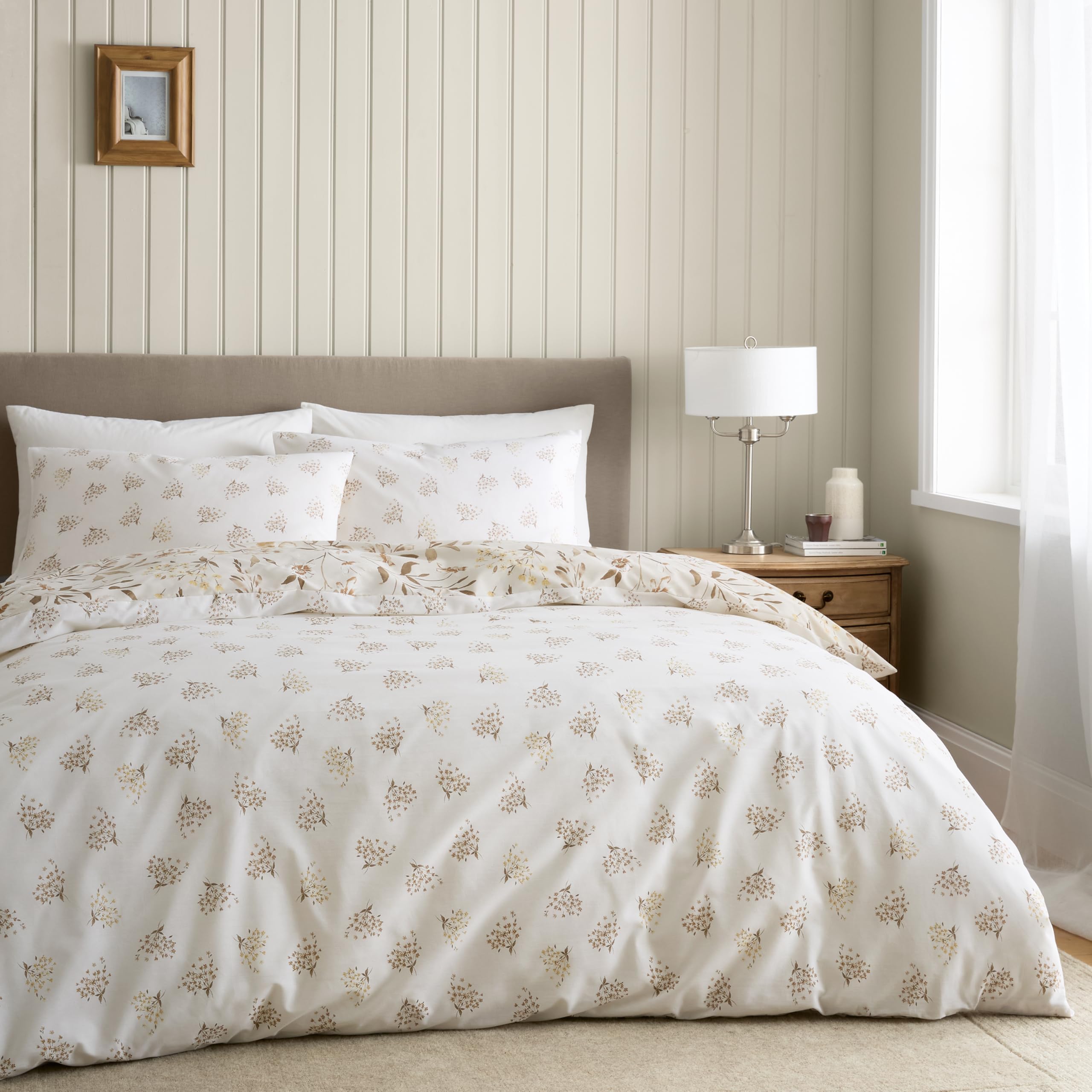 Catherine Lansfield Isadora Floral Reversible King Duvet Cover Set | Polycotton | 3 Pieces 2