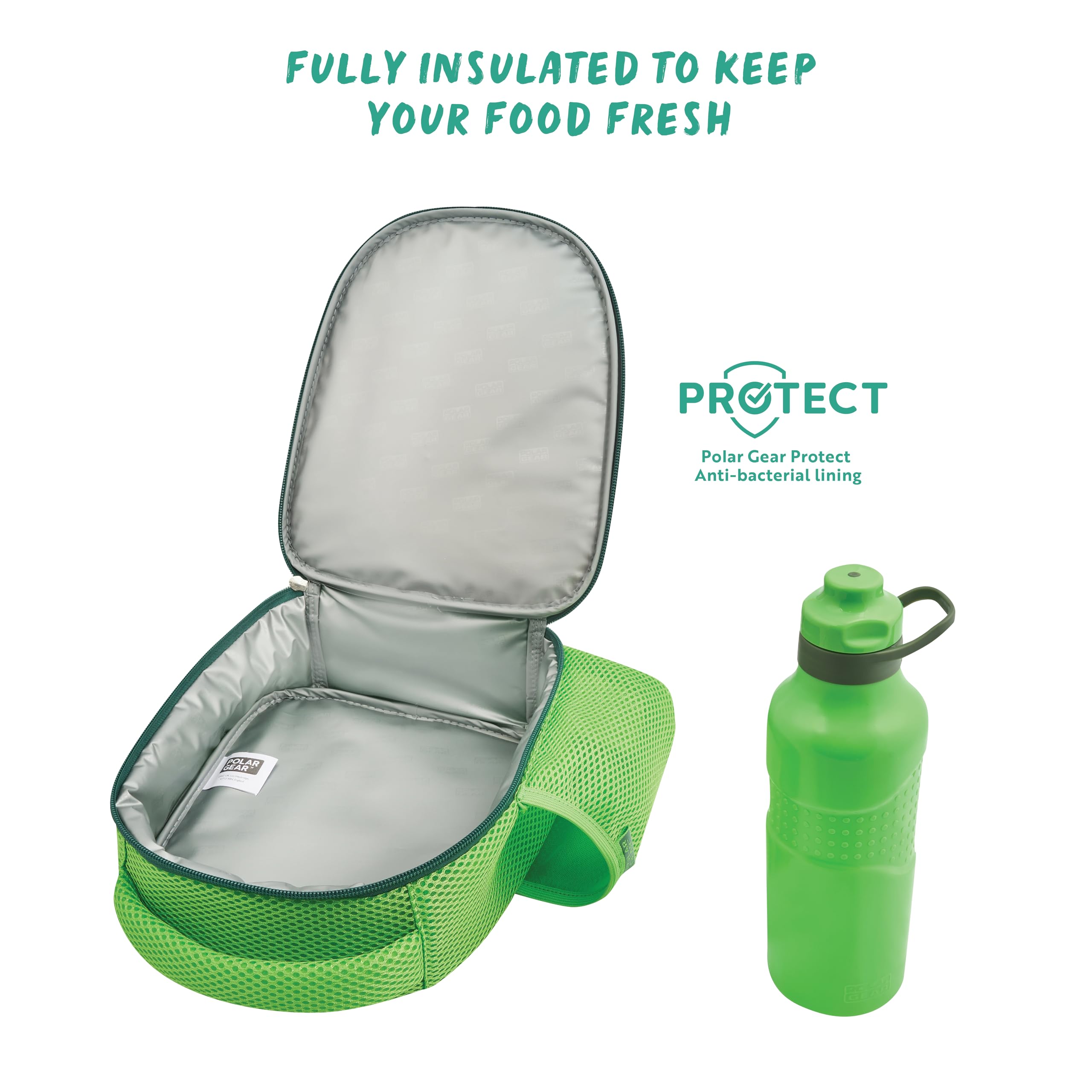 Polar Gear Watermelon Insulated Kids Lunch Bag with 600ml Bottle Holder | School Lunch Set 3