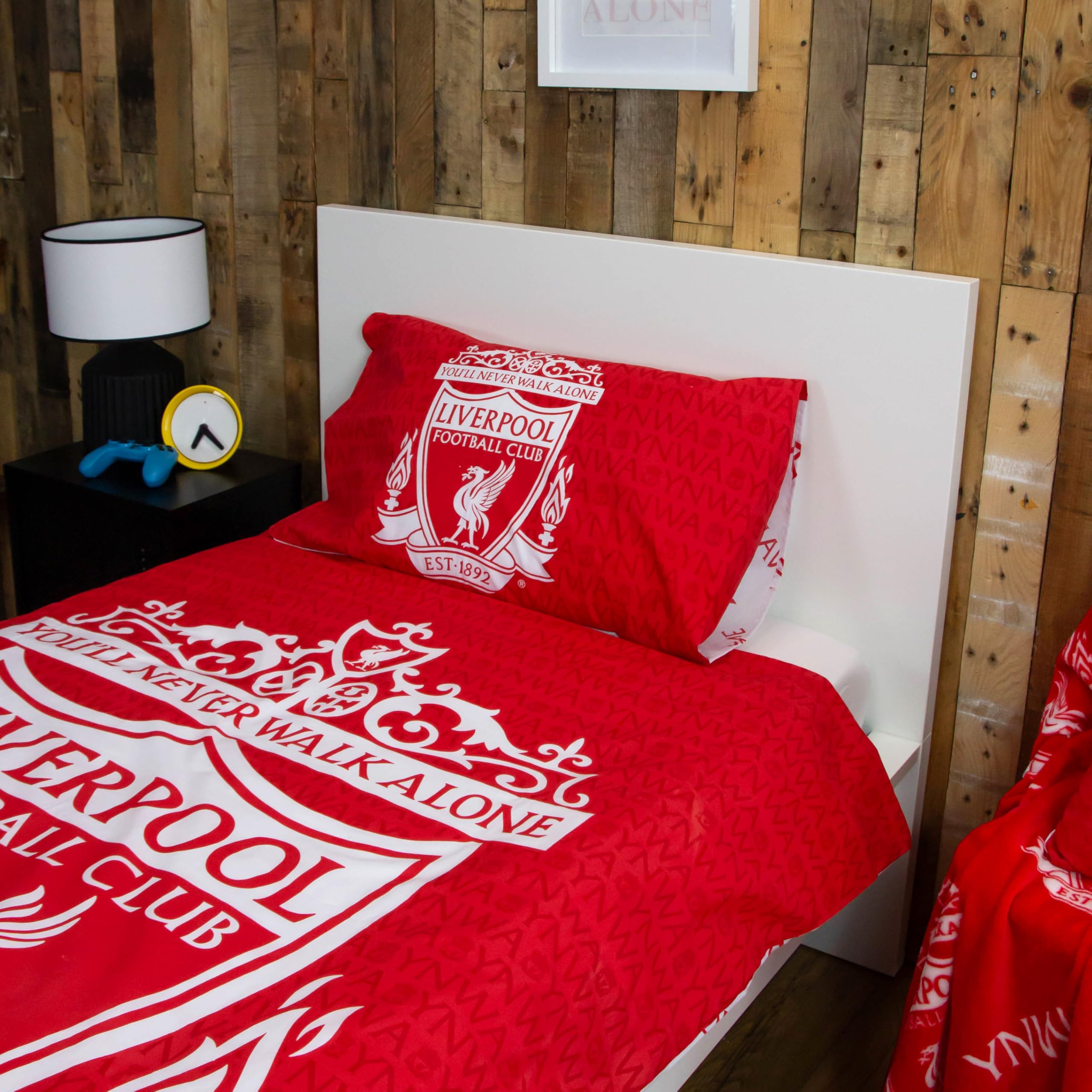 Liverpool F.C. Character World Tone Design Single Duvet Cover Set | Reversible | Polycotton 6