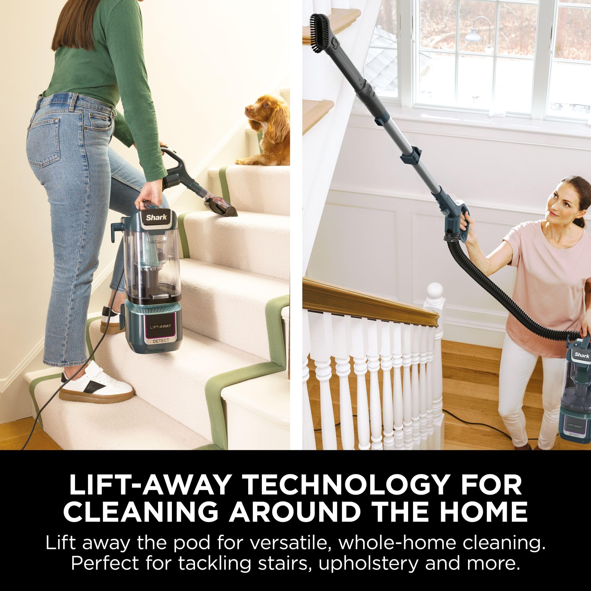 Shark Detect XL Corded Upright Vacuum Cleaner - Ultra-Powerful Pet Hair Pick-Up | DuoClean Detect | Blue 7