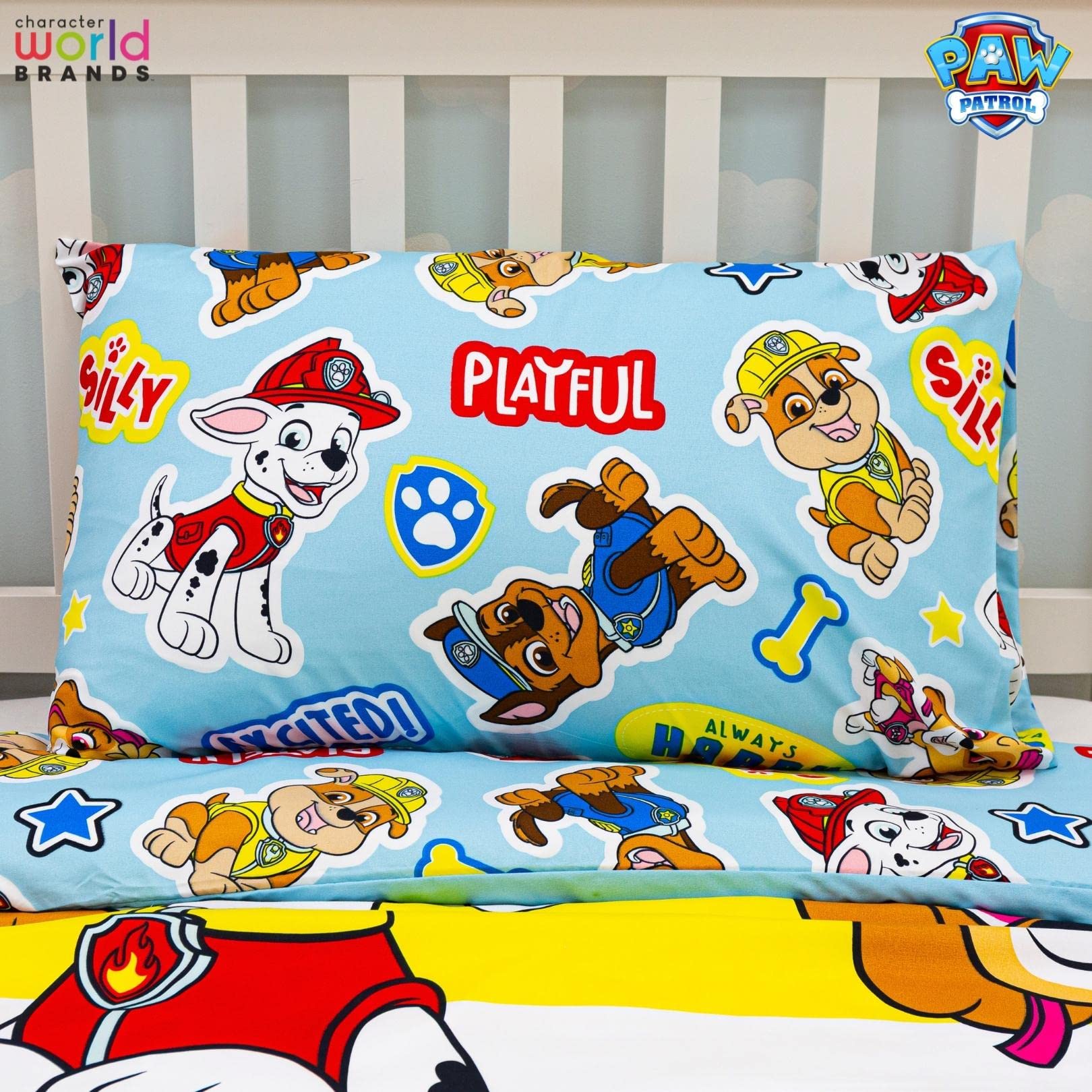 Character World PAW PATROL Single Duvet Cover Set | Pupster Design Reversible | 100% Polyester 6