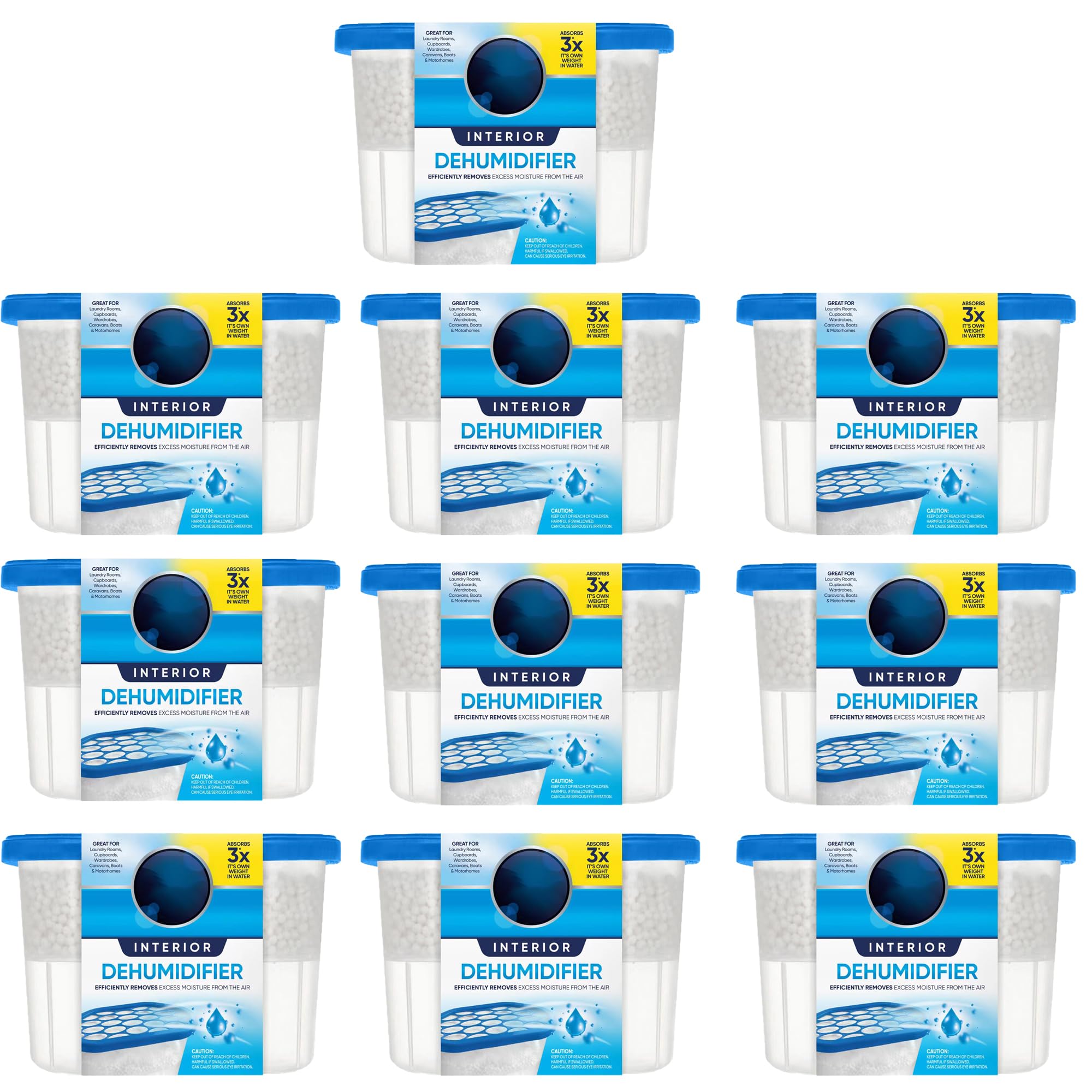 Vivo Technologies Interior Dehumidifier Pack of 10 X 500ml | Stops Damp, Mould & Condensation 1