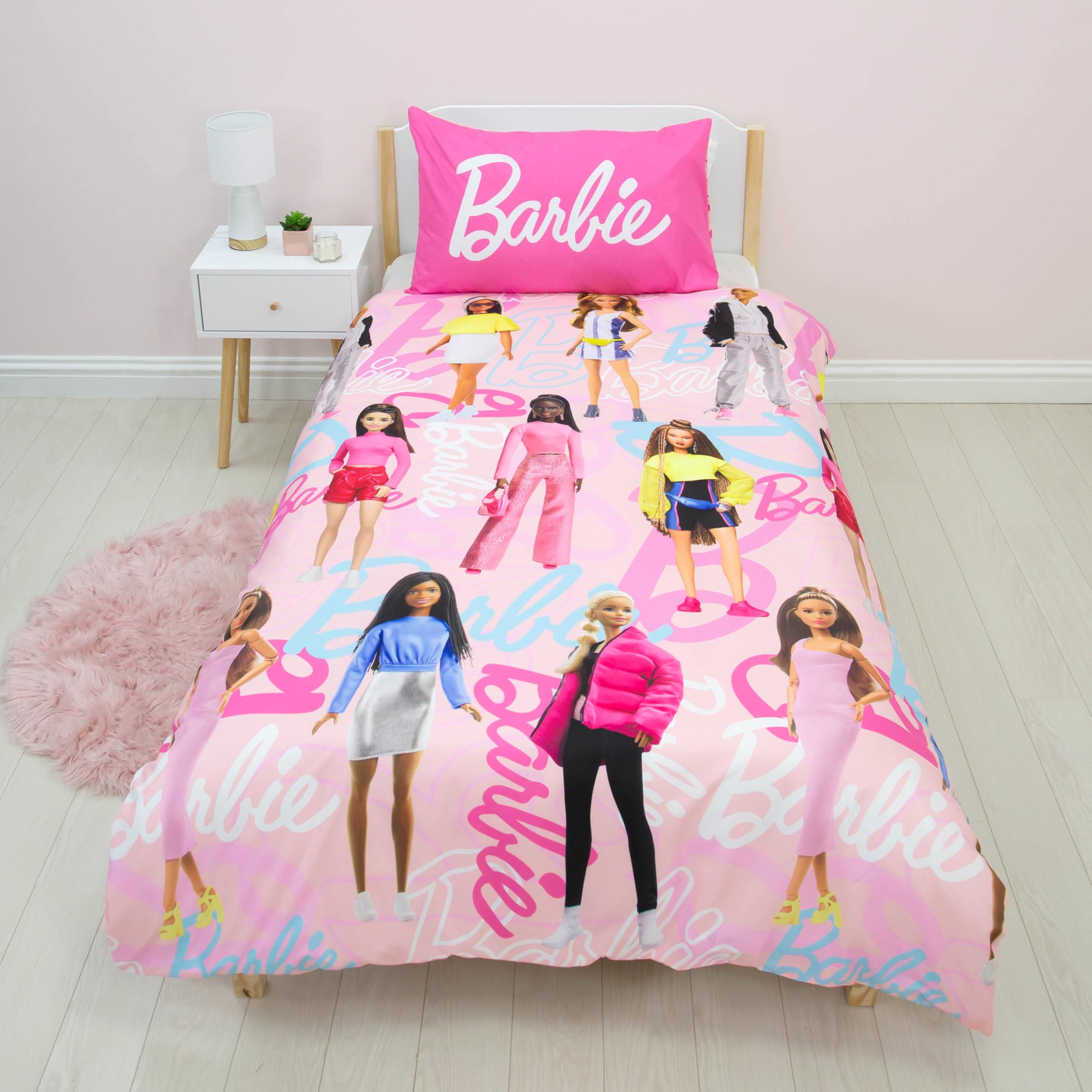Character World Barbie Official Single Duvet Cover Set | Reversible | 135 x 200cm 4