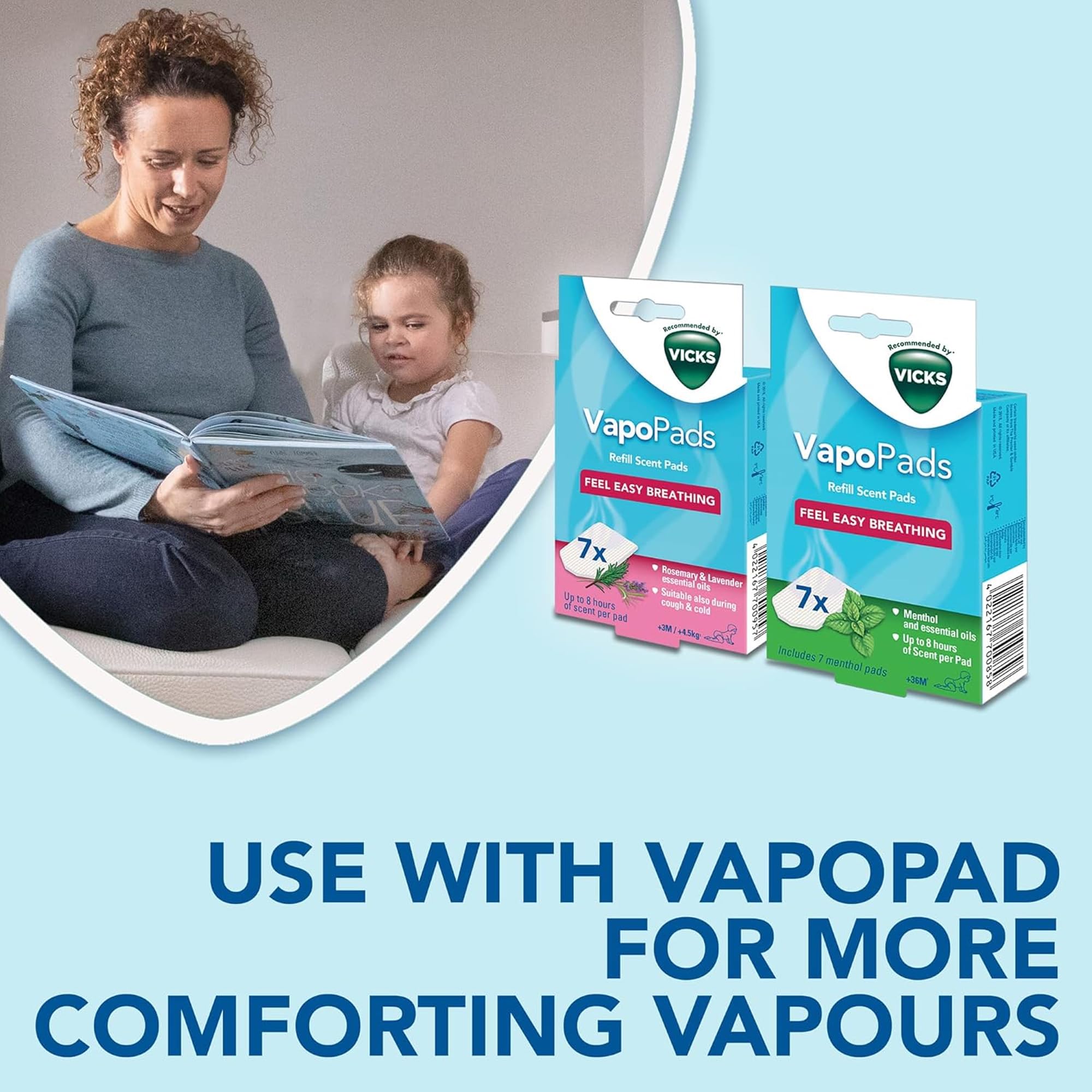 Vicks Personal Cool Mist Ultrasonic Humidifier - Compact, Quiet Operation, VapoPad Slot 7