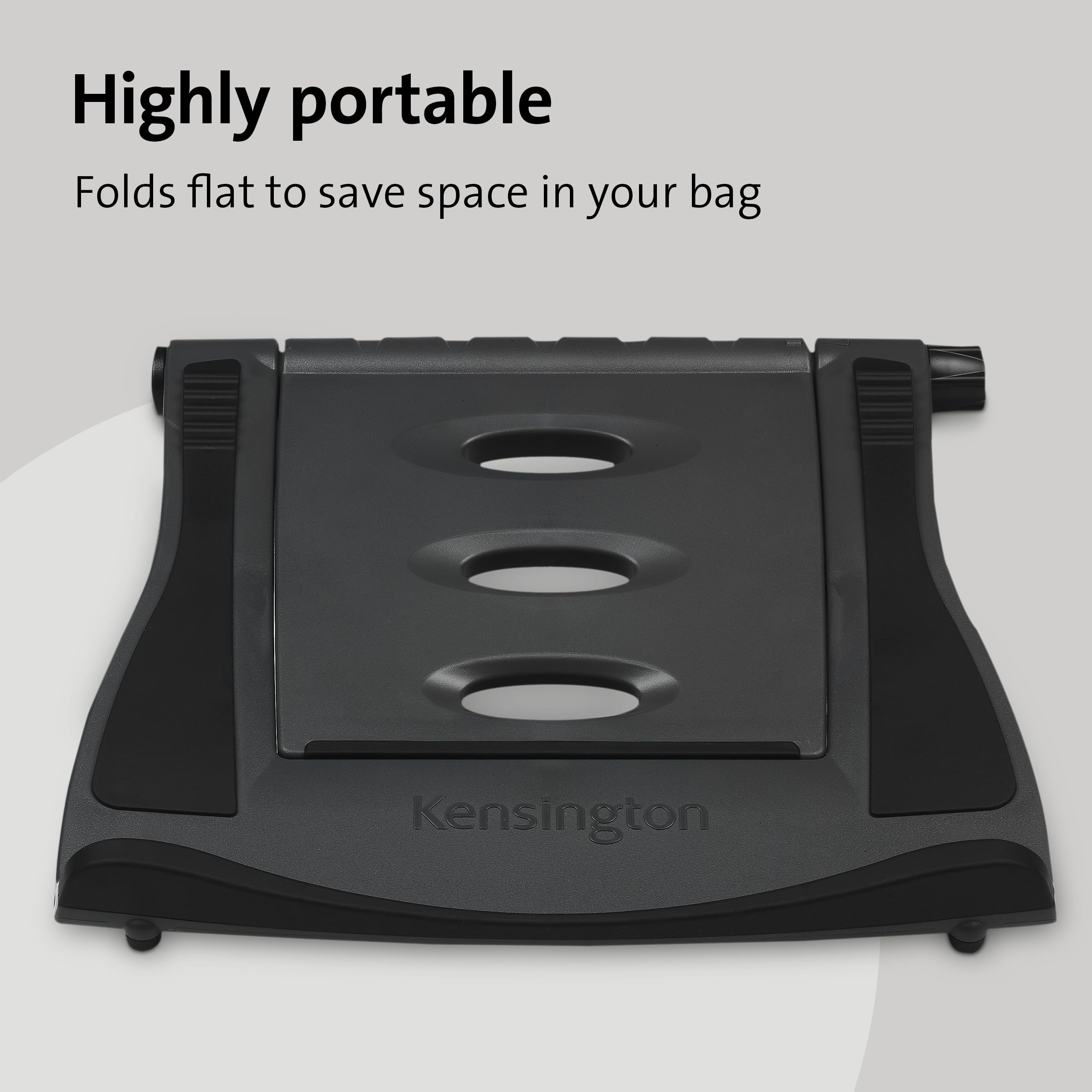 Kensington Easy Riser Portable Ergonomic Laptop Cooling Stand - Adjustable up to 50° Tilt | Fits 12"-17" Laptops | Black 4