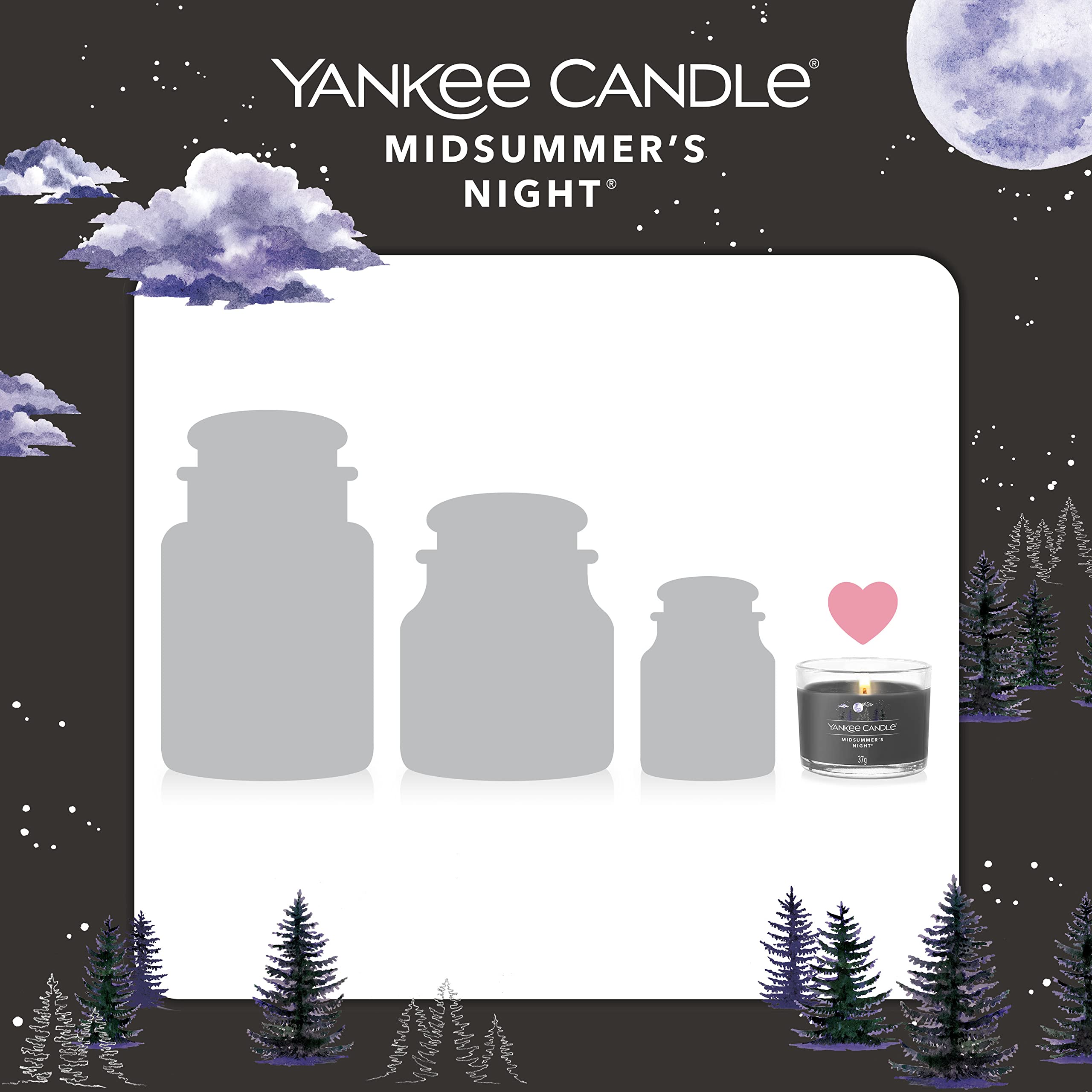 Yankee Candle Midsummer's Night Scented Votive Candles Gift Set | 3 Pack | Soy Blend Wax 4